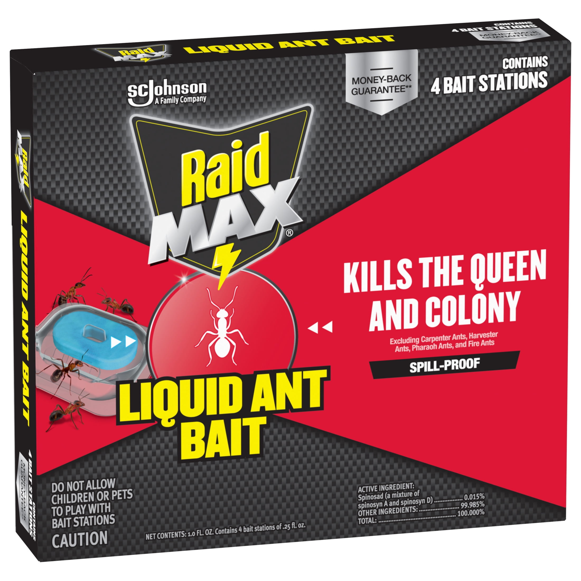 Raid MAX Liquid Ant Killer Bait Stations (Indoor and Outdoor Use, 4 Count) 01tp1