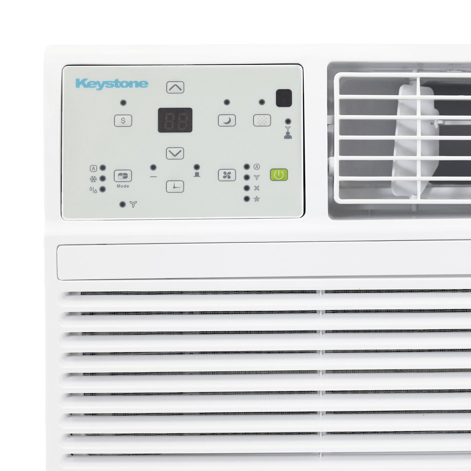 Keystone 12,000 BTU Through-the-Wall Air Conditioner with Remote Control (White, 550 sq. ft.) vuydk