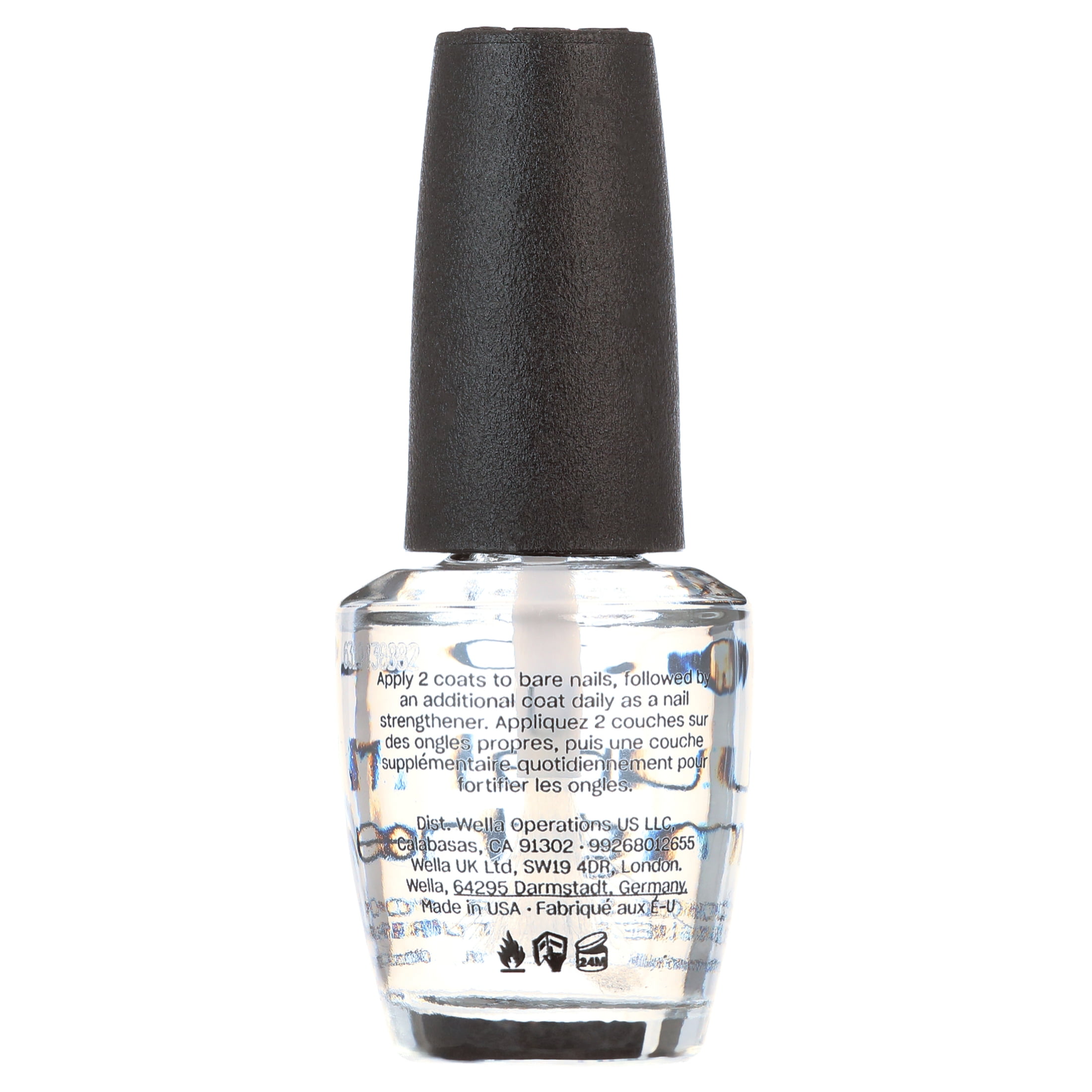 OPI Natural Nail Strengthener, Protective Base Coat for Stronger Nails (Clear, 0.5 fl oz) zeq9x