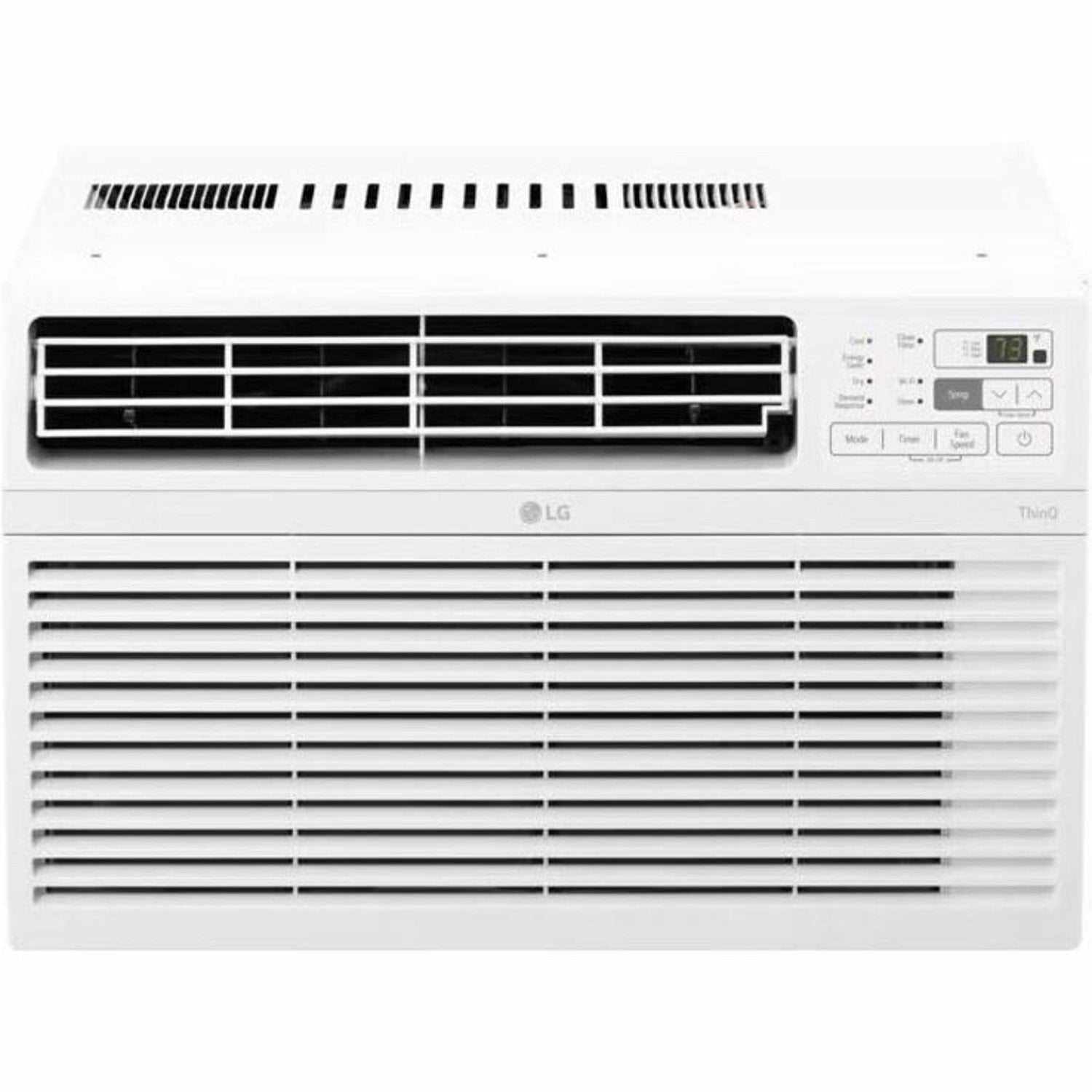 LG 8,000 BTU Window-Mounted Air Conditioner with Wi-Fi Control (White, 350 sq ft) cqpq7