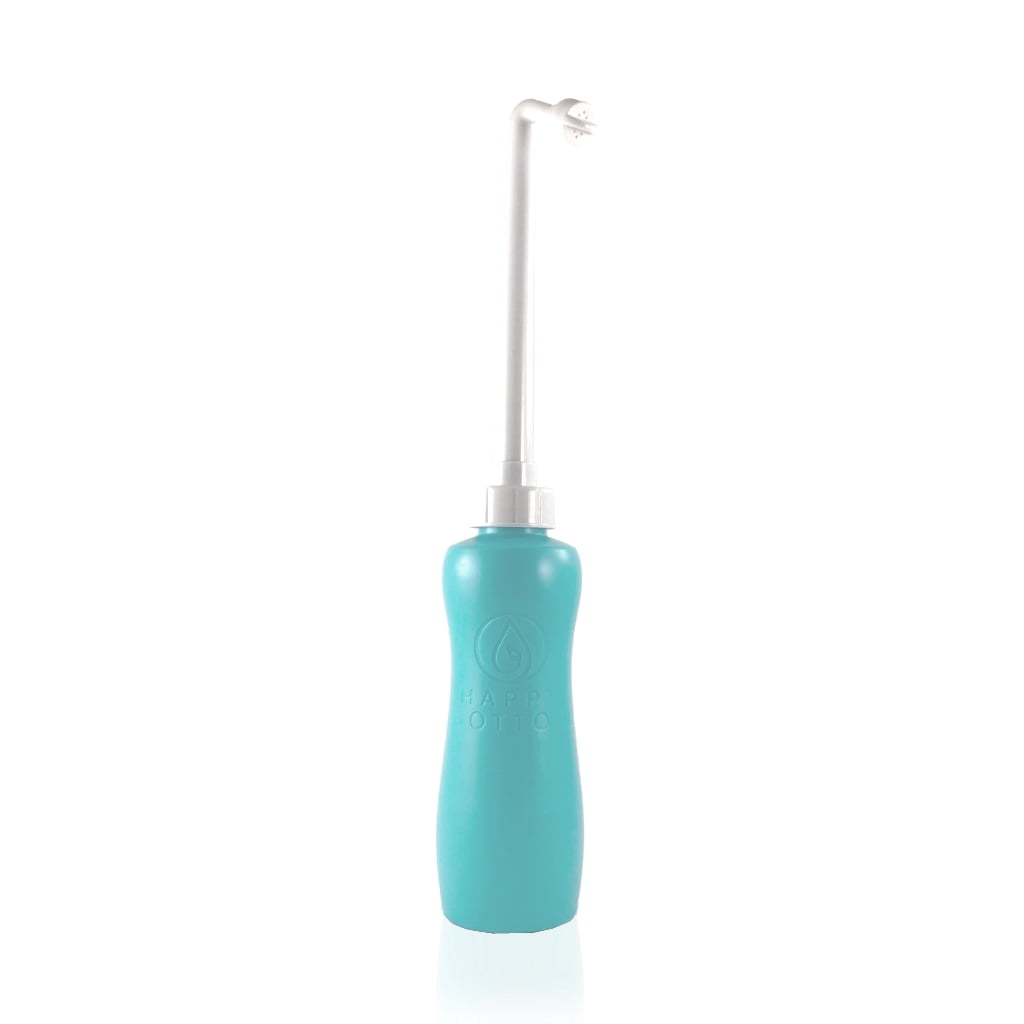 Happy Bottom Portable Bidet Sprayer for Personal Hygiene (Turquoise, 14 fl oz) ybg03