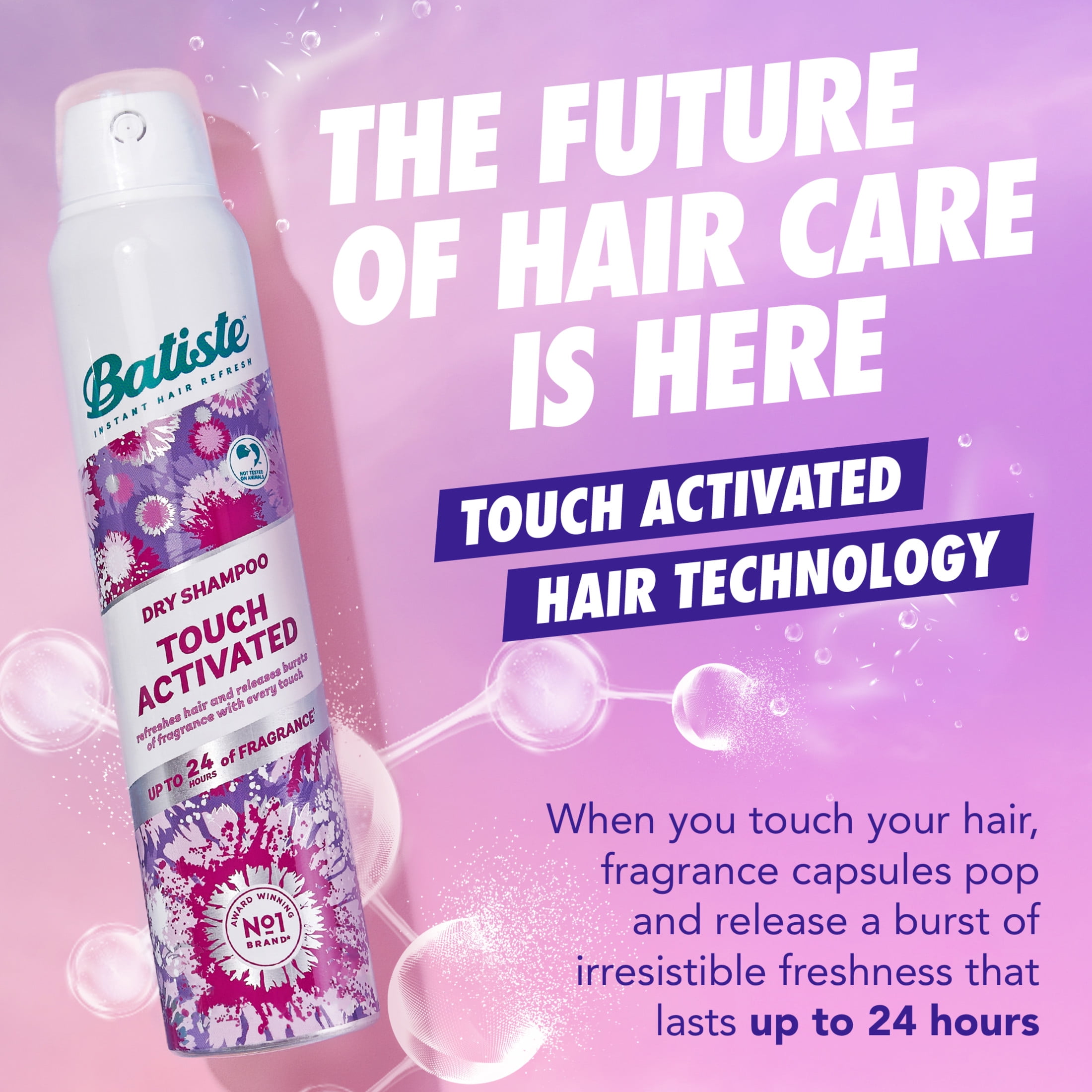 Batiste Touch Activated Dry Shampoo, Oil Absorbing Hair Refresh Spray (3.81 oz) munw0