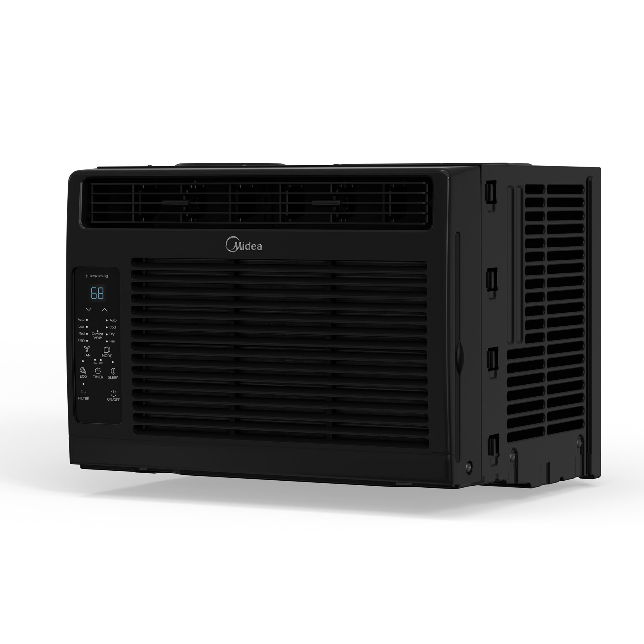 Midea 6,000 BTU Window Air Conditioner with Comfort Sense Remote (Black, 2 Pack) 25zid