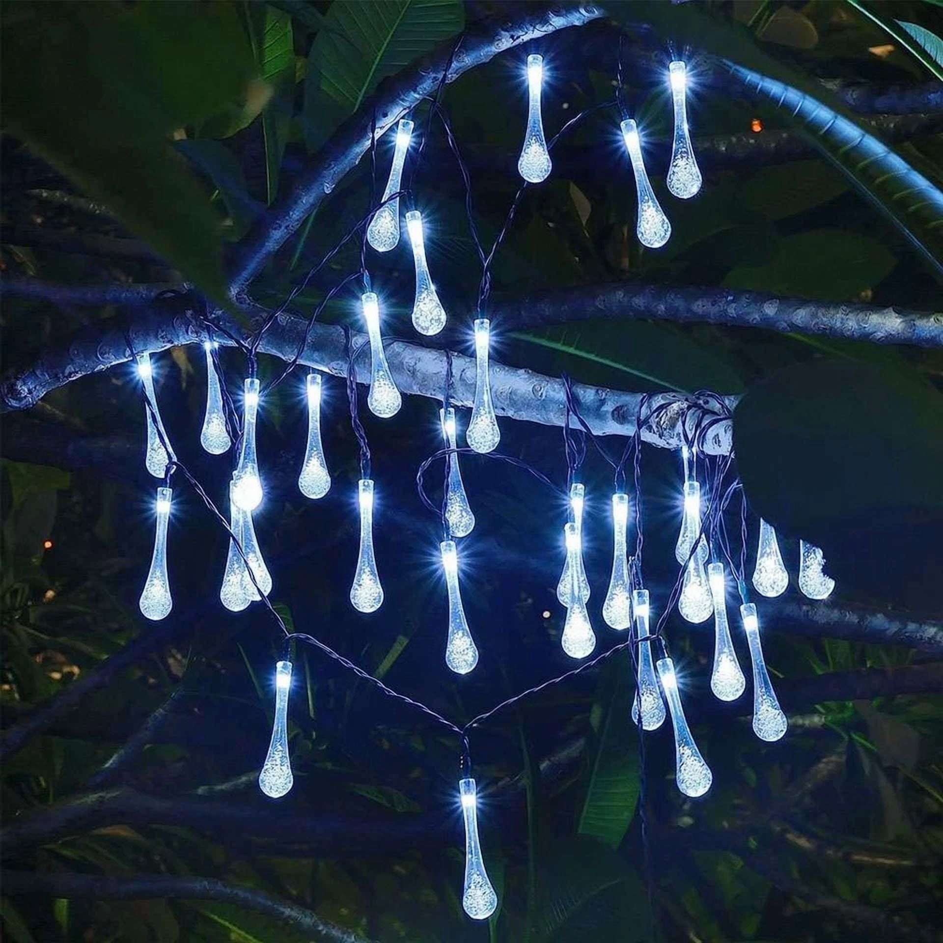 PURELY Solar Fairy String Lights Outdoor Waterproof LED Garden Decor (10 LED, 1 Pack) 35jnq
