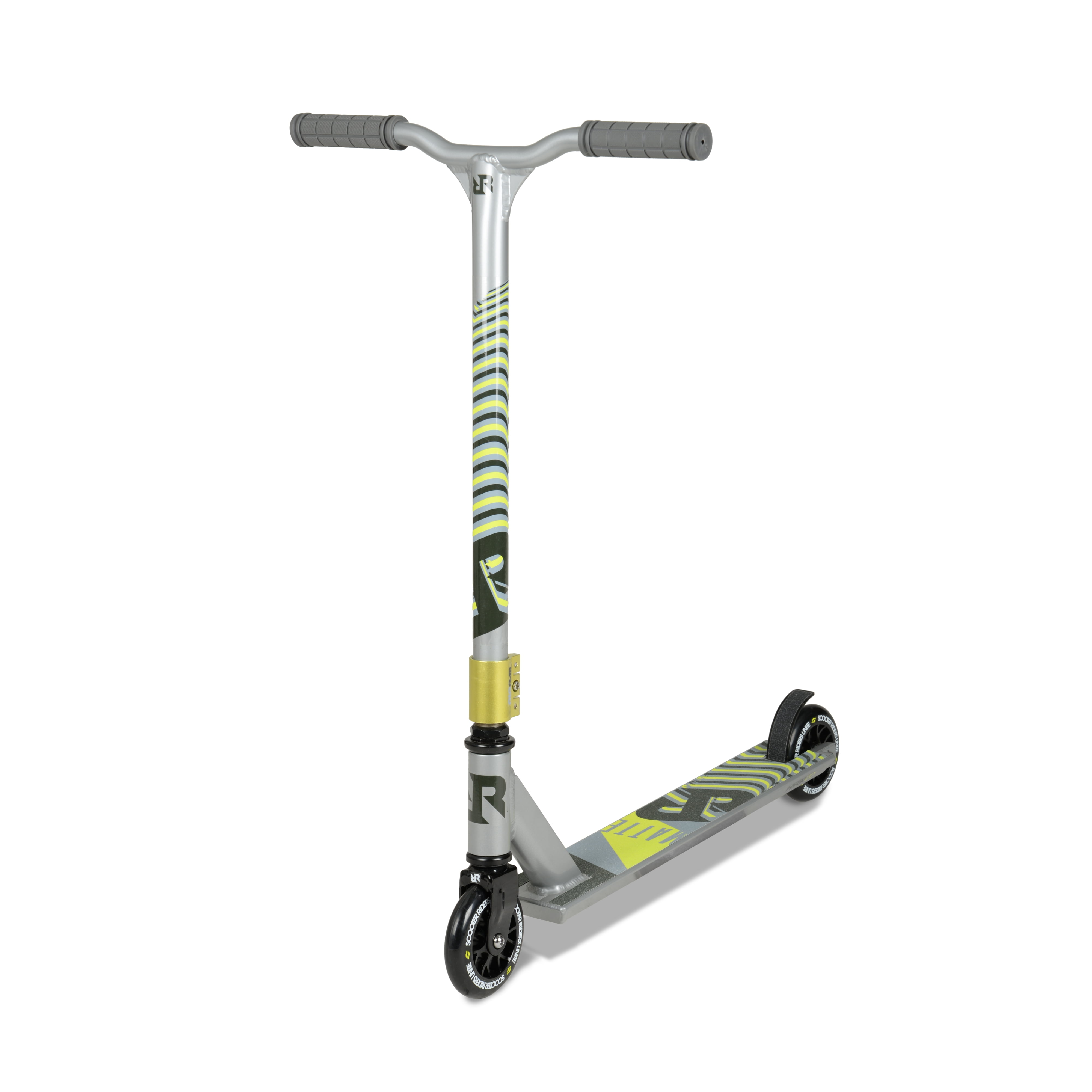 RipRail Matte Stunt Scooter with Alloy Deck and ABEC-9 Bearings (Ghost Silver, 18.9 in x 3.8 in) n41ml