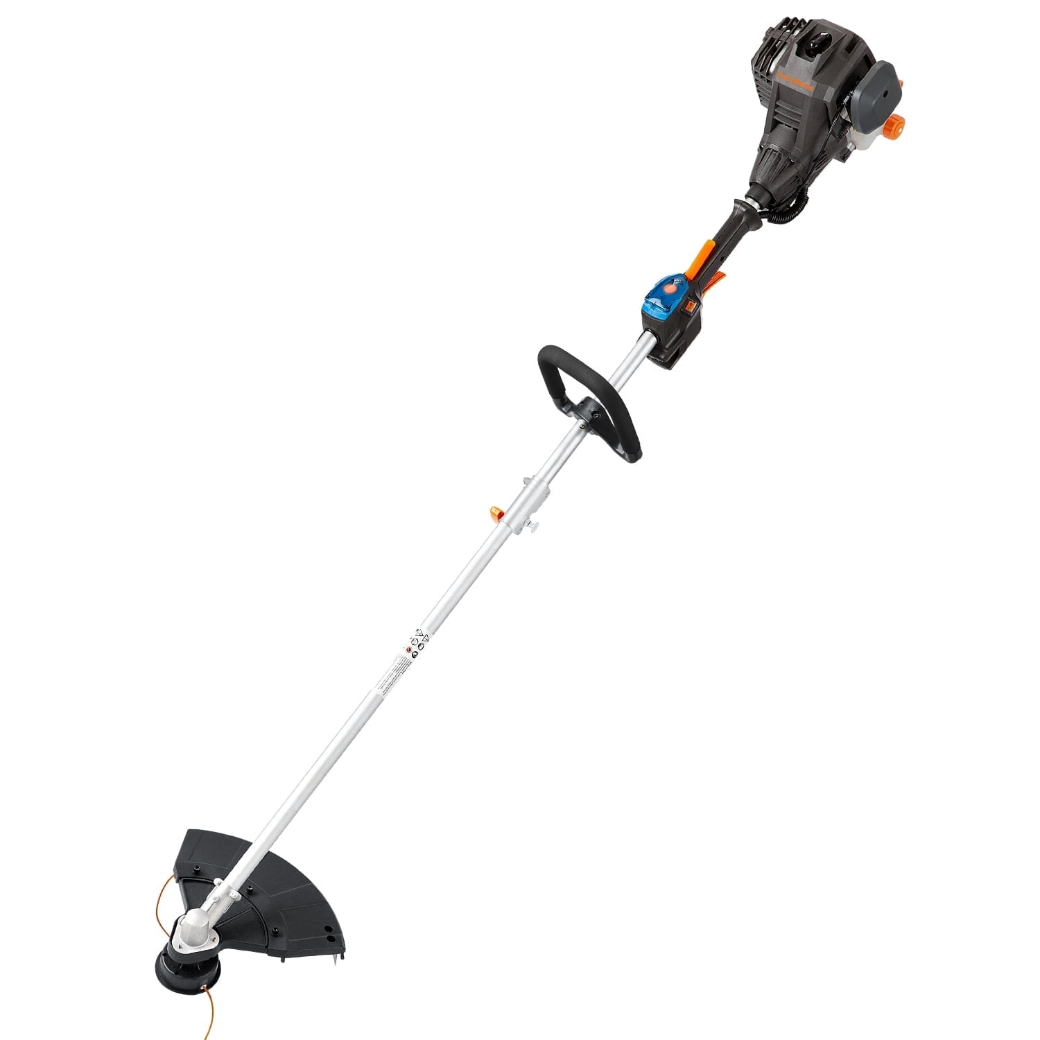 LawnMaster Gas Grass Trimmer with Electric Start, 25cc 2-Cycle Engine (Black, 17 in) sxifz