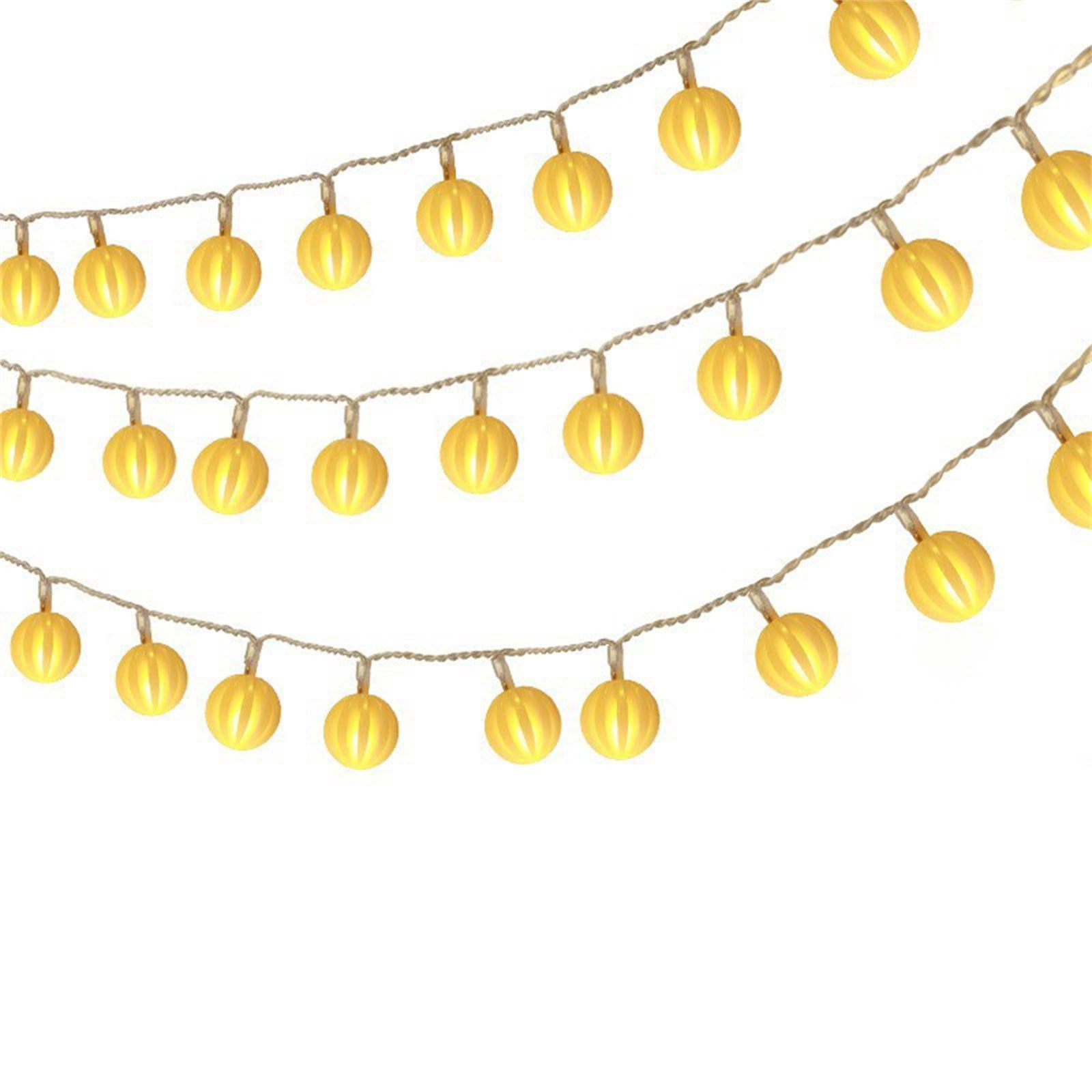 Bfogop Solar String Lights Outdoor Waterproof LED Globe Hanging Lights for Patio and Garden (White, 9.8 ft) igyr6
