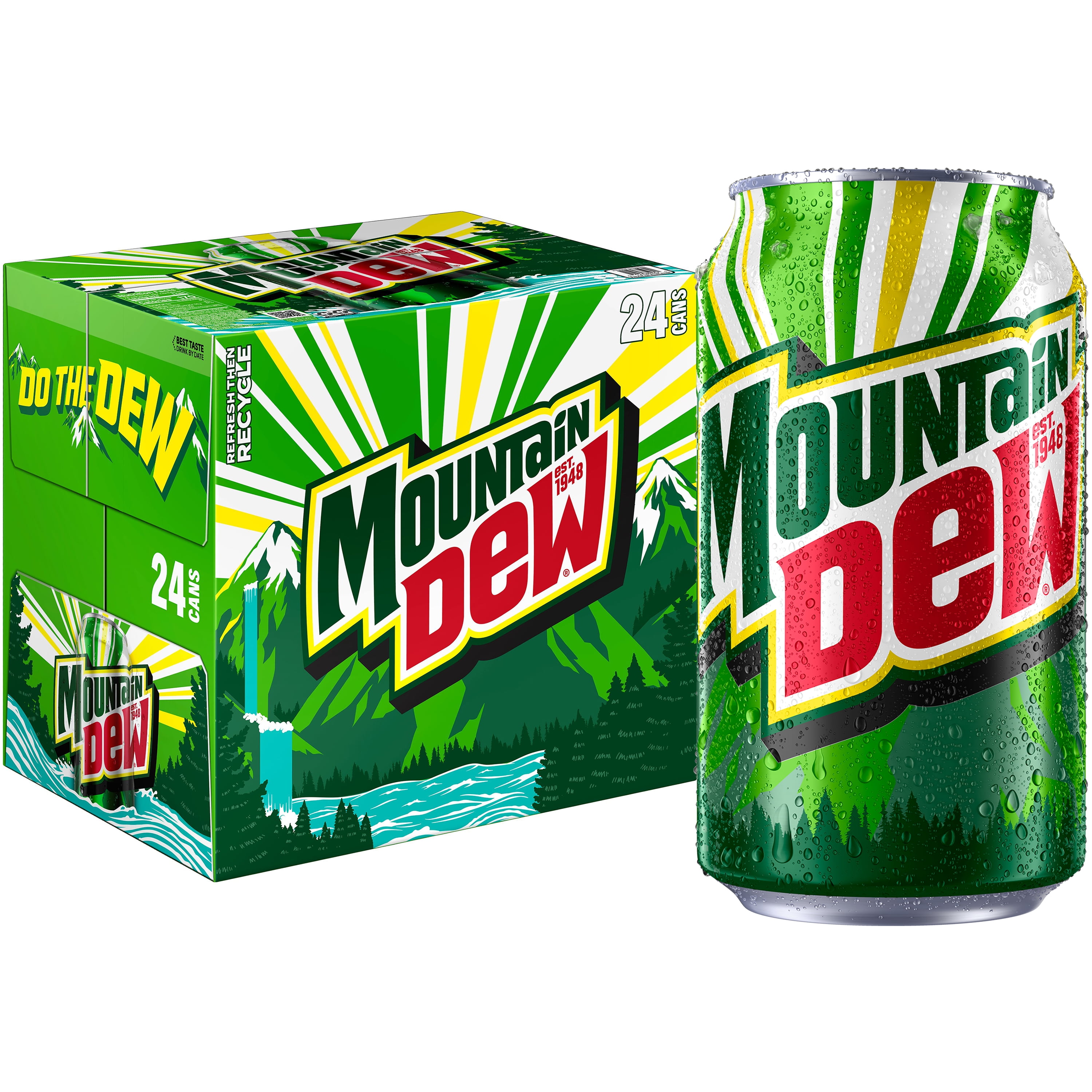 Mountain Dew Citrus Soda (Original Flavor, 24 Pack, 12 fl oz) 36qss
