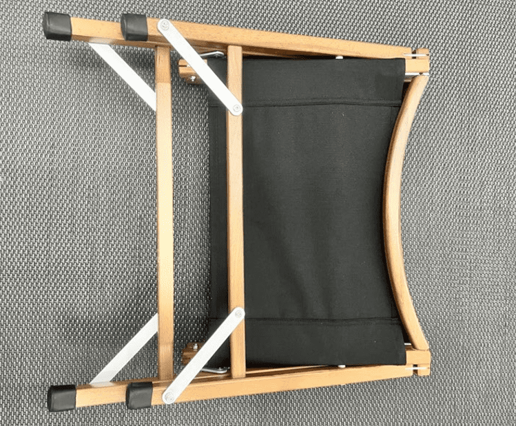 LETSGO Wooden Beach Chair, Foldable Outdoor Patio Seat for Camping and Picnic (Natural Wood, 24 in x 20 in x 30 in) uf6xc