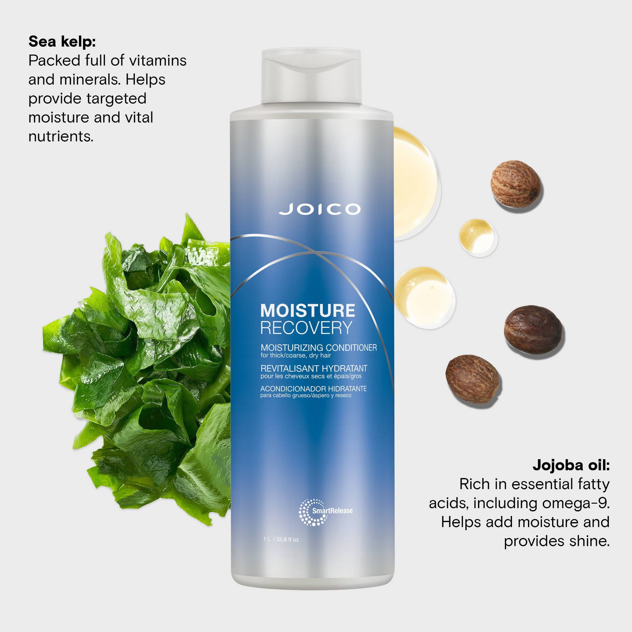 Joico Moisture Recovery Shampoo & Conditioner Set (Hydrating Hair Care Duo, 33.8 oz) 4bx4r
