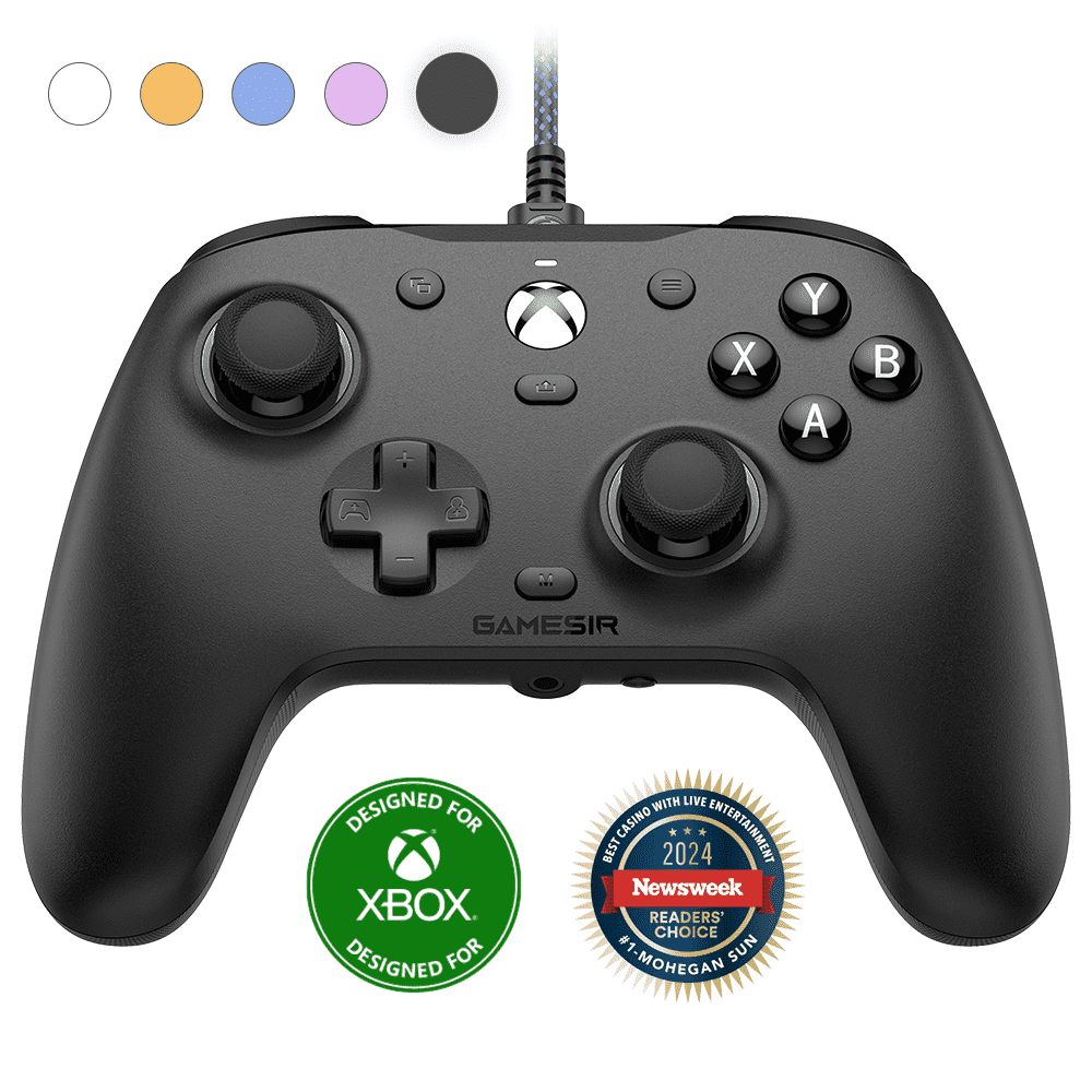 GameSir G7 SE Wired Gaming Controller for Xbox Series X|S and PC, Hall Effect Joysticks and Triggers, Customizable Back Buttons (Black, 1 Count) sua2m
