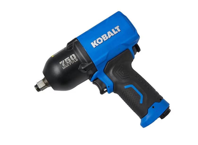 Kobalt 0.5-in Drive Air Impact Wrench, 750 ft-lb Torque, Heavy-Duty Pneumatic Tool (0.5 in) eeg6e