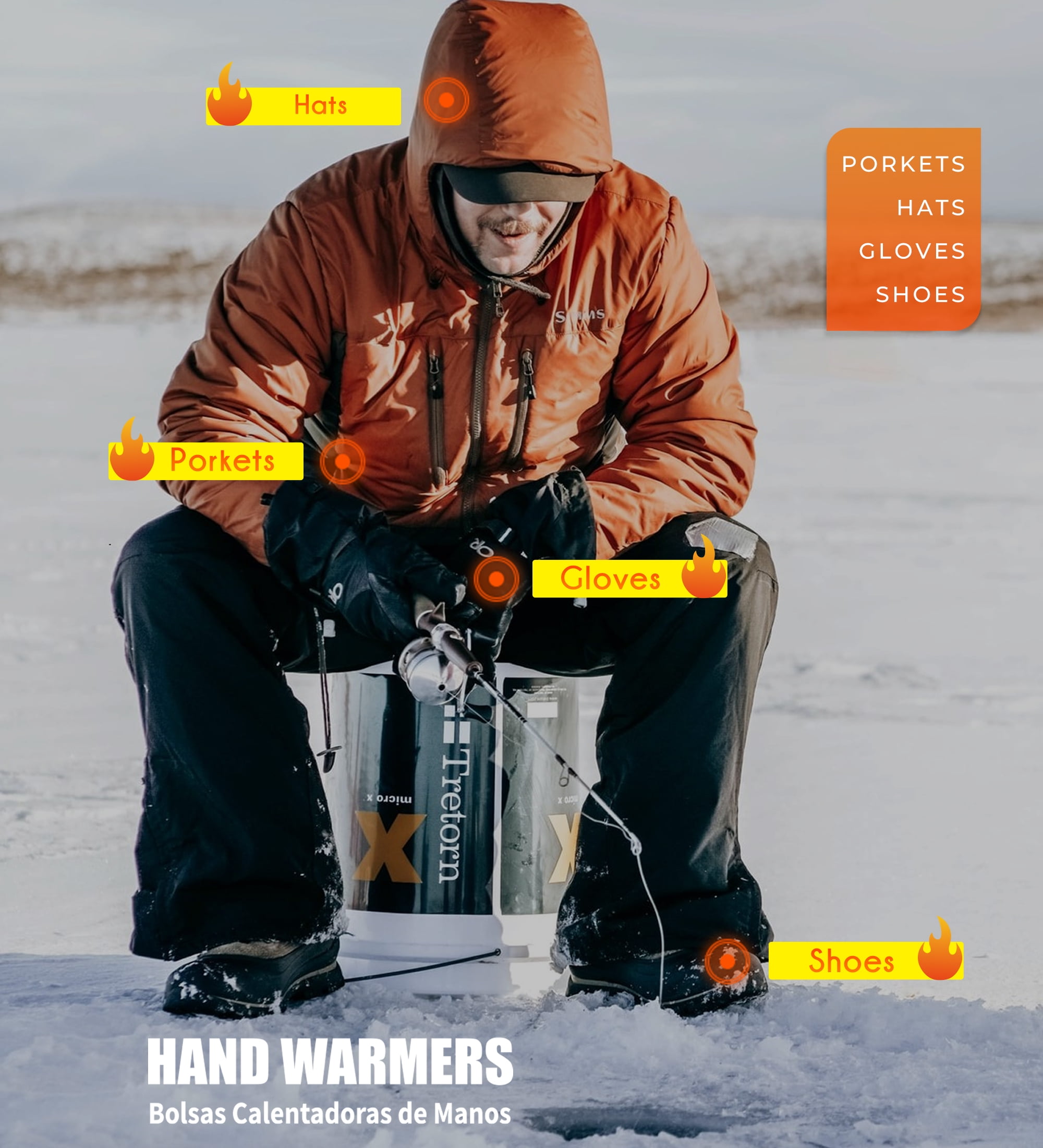 NFTIGB Hand Warmers Air-Activated Heat Packs for Outdoor Activities (55 Pack) wynbn