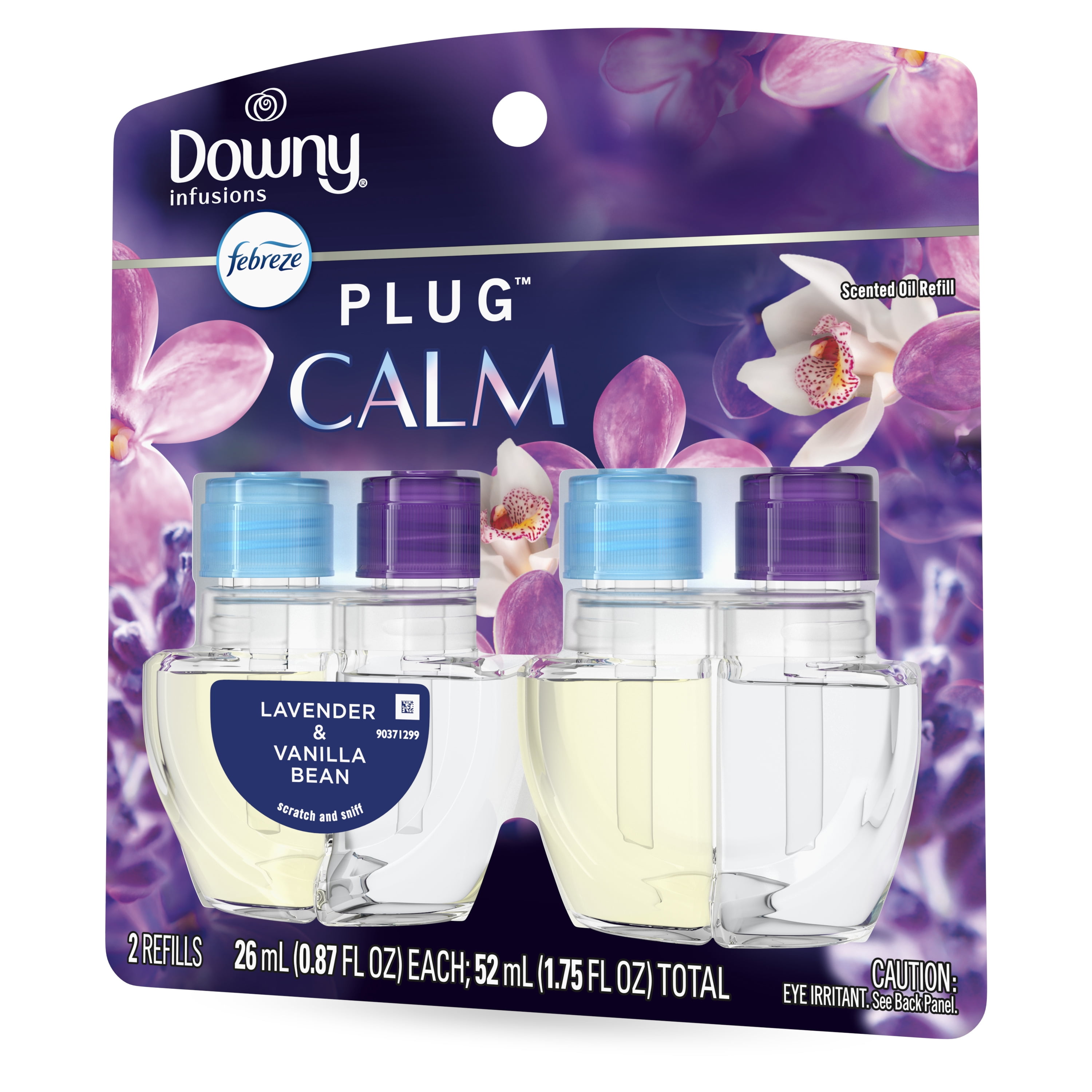 Febreze Fade Defy Plug Air Freshener Scented Oil Refill (Downy Calm, 2 Pack, 1.75 fl oz) dvest