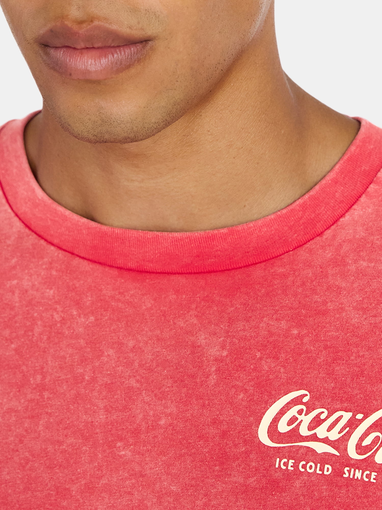 Coca-Cola Men's Americana Graphic Tee Relaxed Fit Short Sleeve Shirt (Grey, XS-5XL) s4lbh
