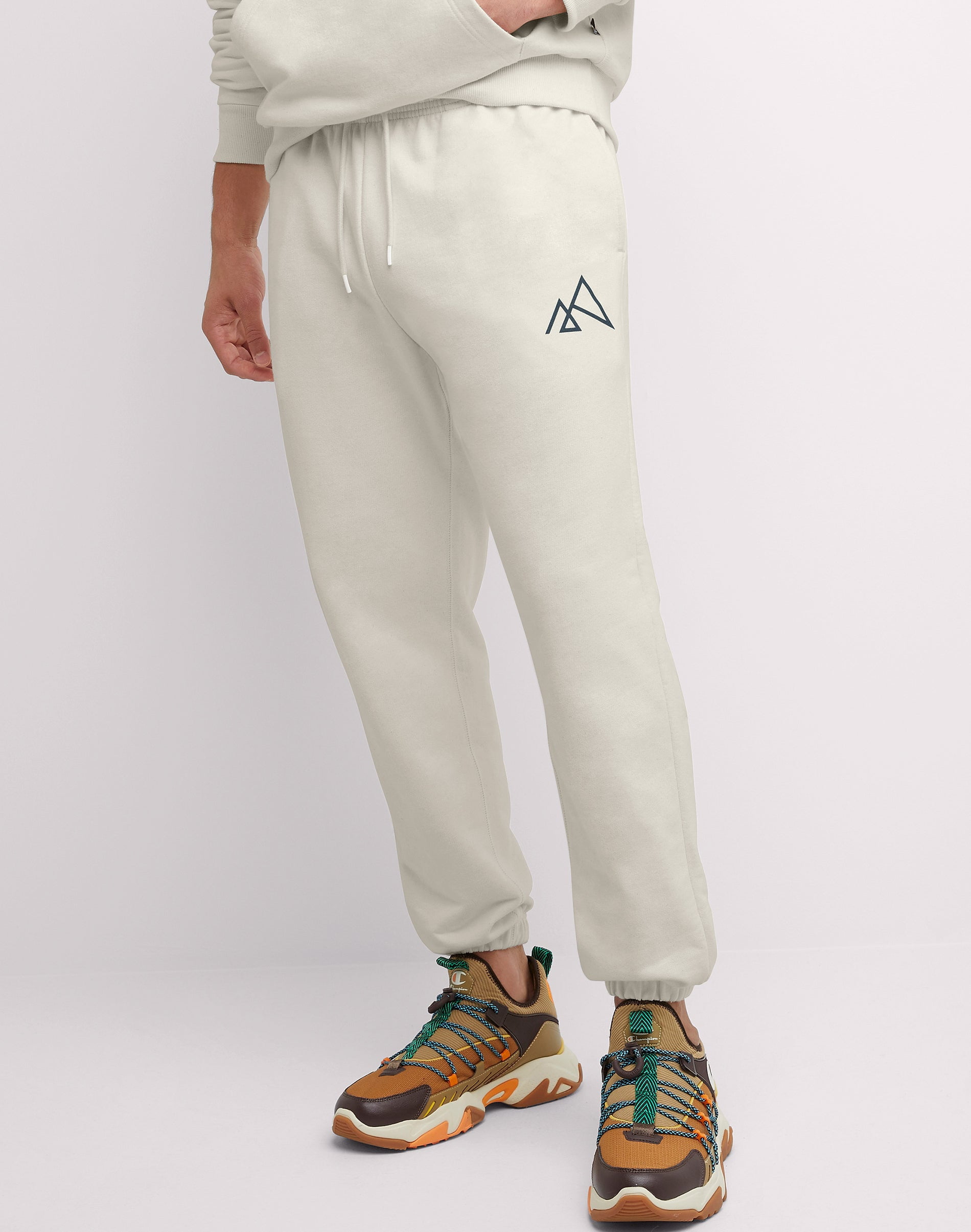 Hanes Men's Explorer French Terry Jogger Sweatpants with Pockets (White, XS) tz9cc