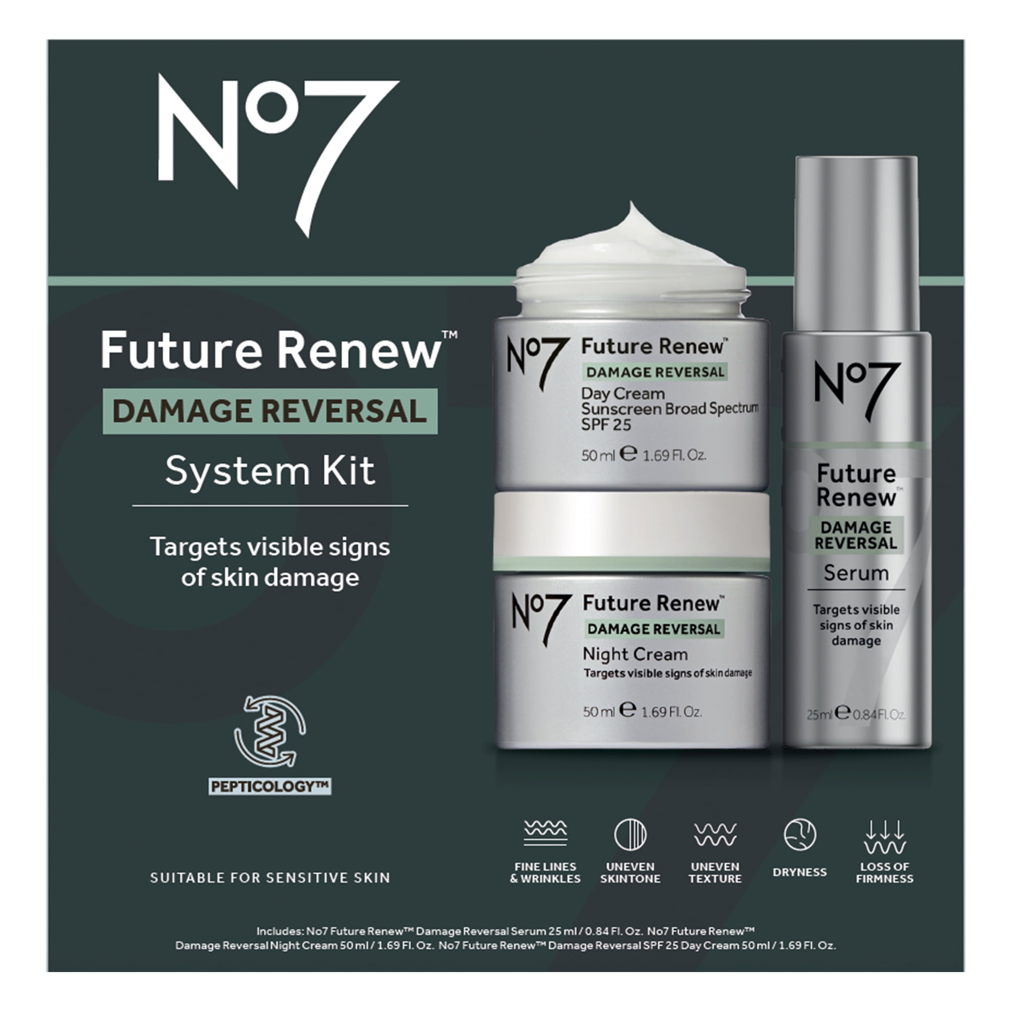 No7 Future Renew Damage Reversal Skincare Set (3 Piece Set) xvy1q