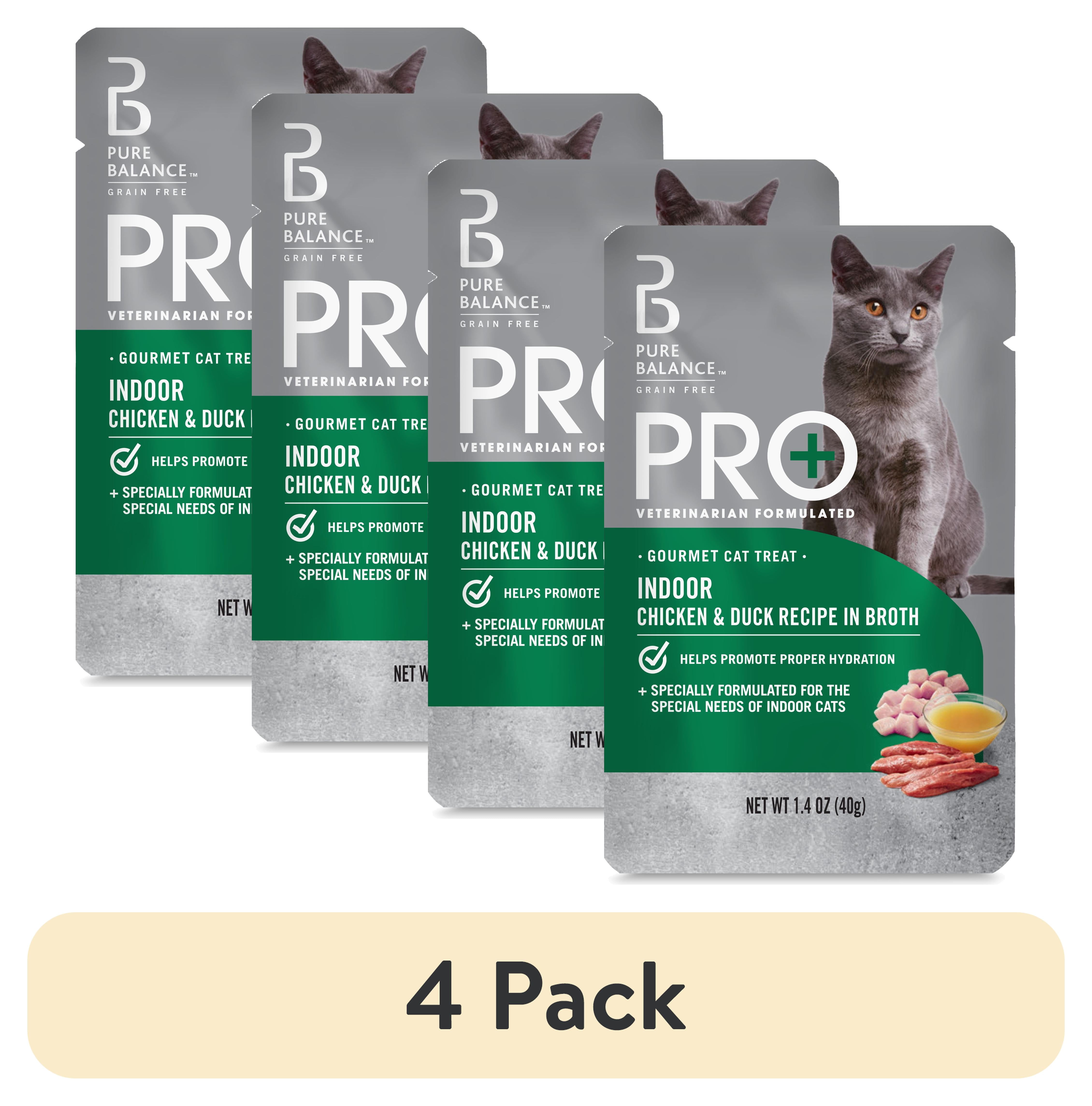 Pure Balance Pro+ Indoor Chicken & Duck Recipe Wet Cat Food (4 Pack, 1.4 oz) ca0i9