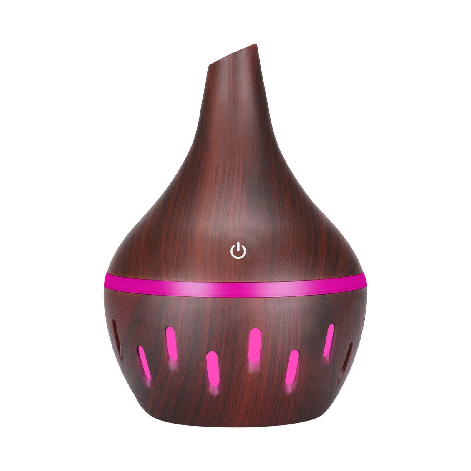 Hnowkn Aromatherapy Essential Oil Diffuser, Wood Grain Ultrasonic Humidifier with 7 Color LED Lights (10.14 fl oz) rjr60