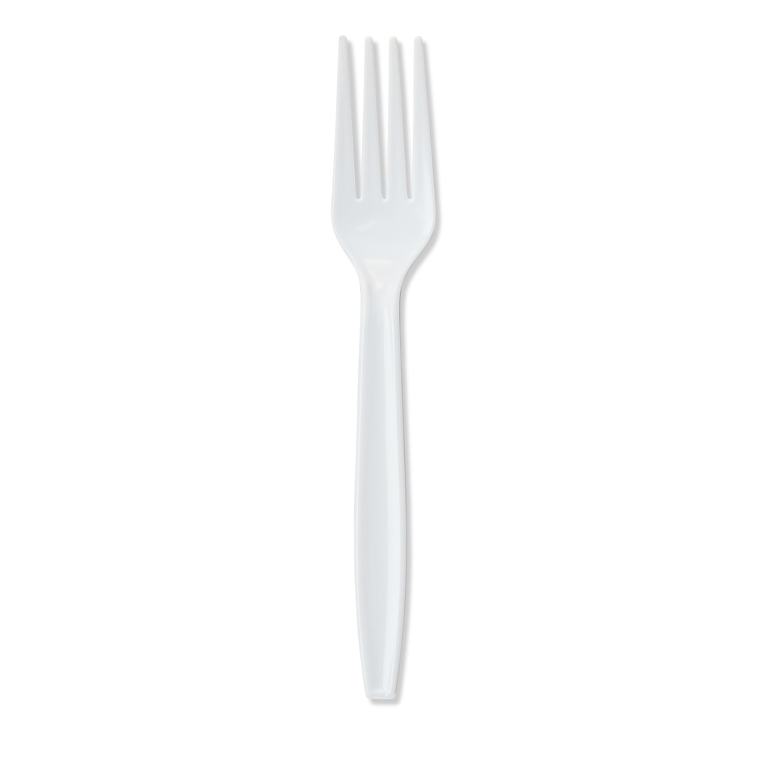 Great Value Plastic Disposable Forks, Heavy-duty Eating Utensils for Parties and Picnics (White, 24 Count) r9zzo