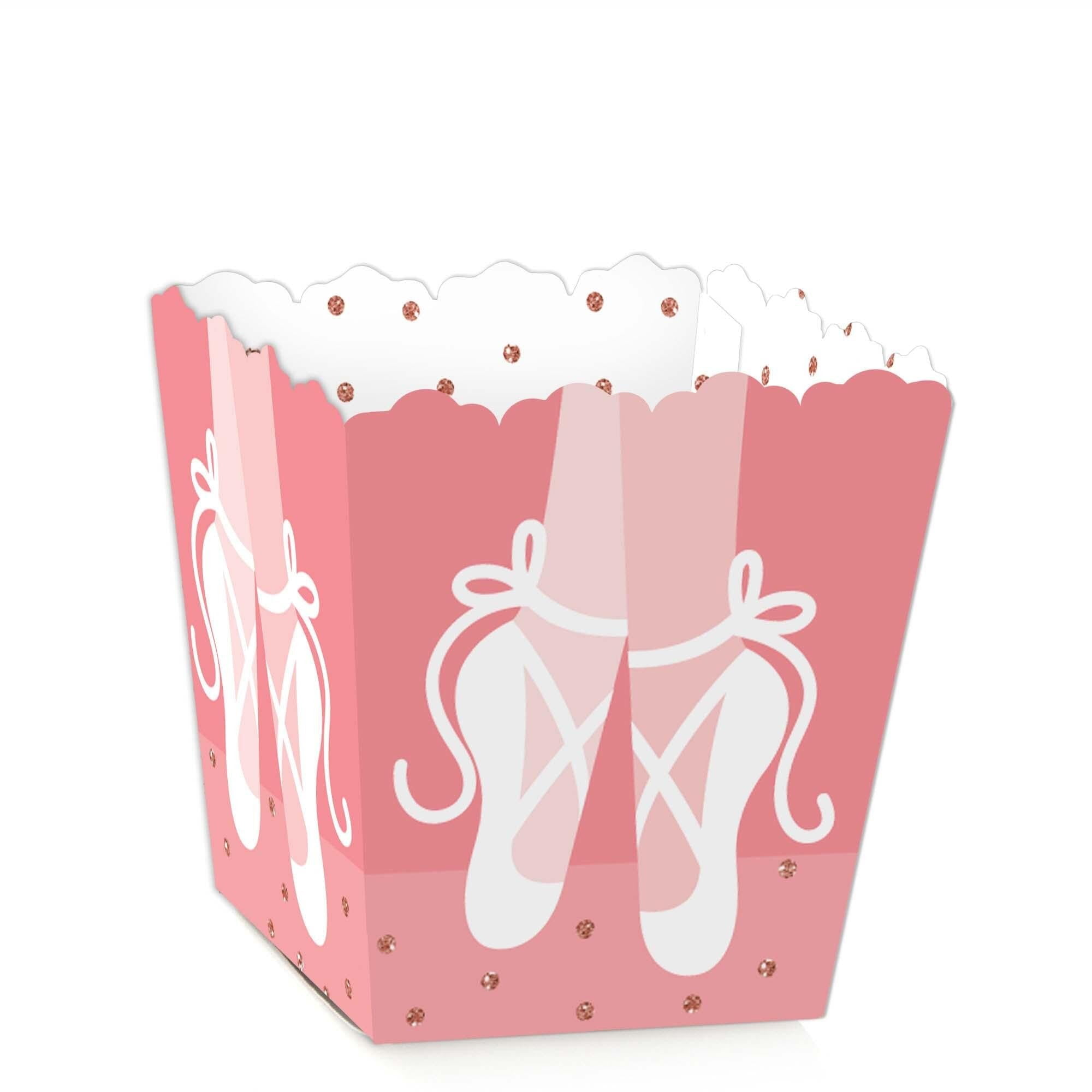 Big Dot of Happiness Tutu Cute Ballerina Party Favor Boxes for Birthday or Baby Shower (Pink, 12 Count, 2.75 in x 3 in) uj2f6