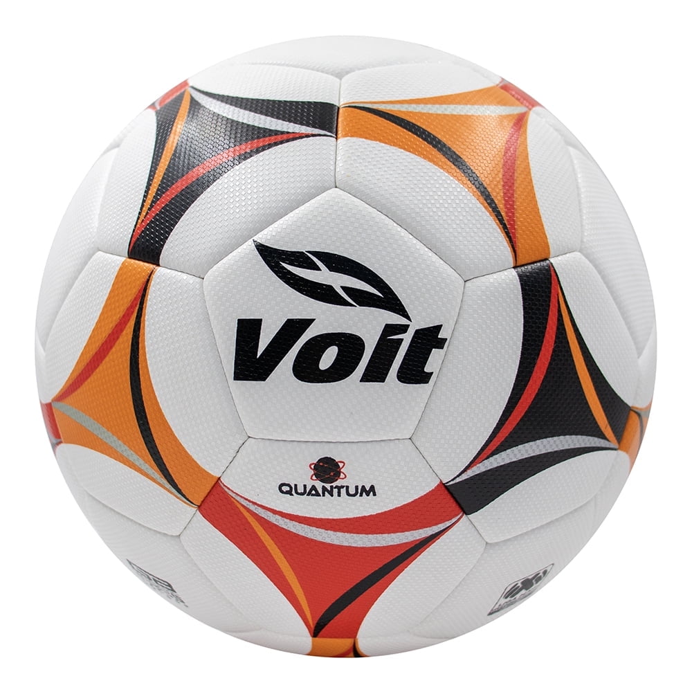 Voit Quantum Soccer Ball, Durable Hybrid Construction for All Surfaces (Red/Black, Size 5) p5ufj
