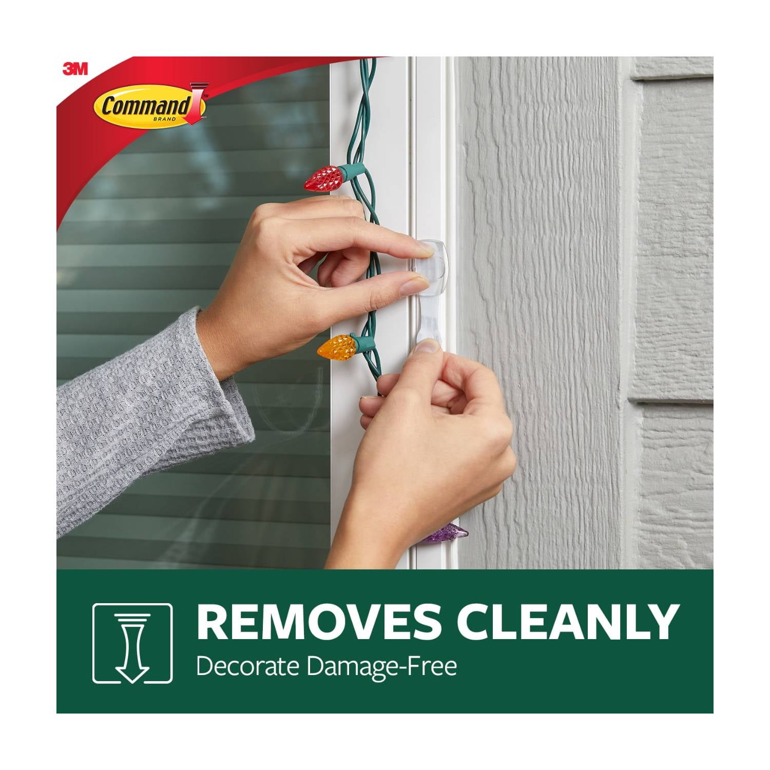 Command Outdoor Foam Strip Refills, Damage-Free Adhesive Strips for Window Hooks (White, Small, 48 Strips Total) t4wog