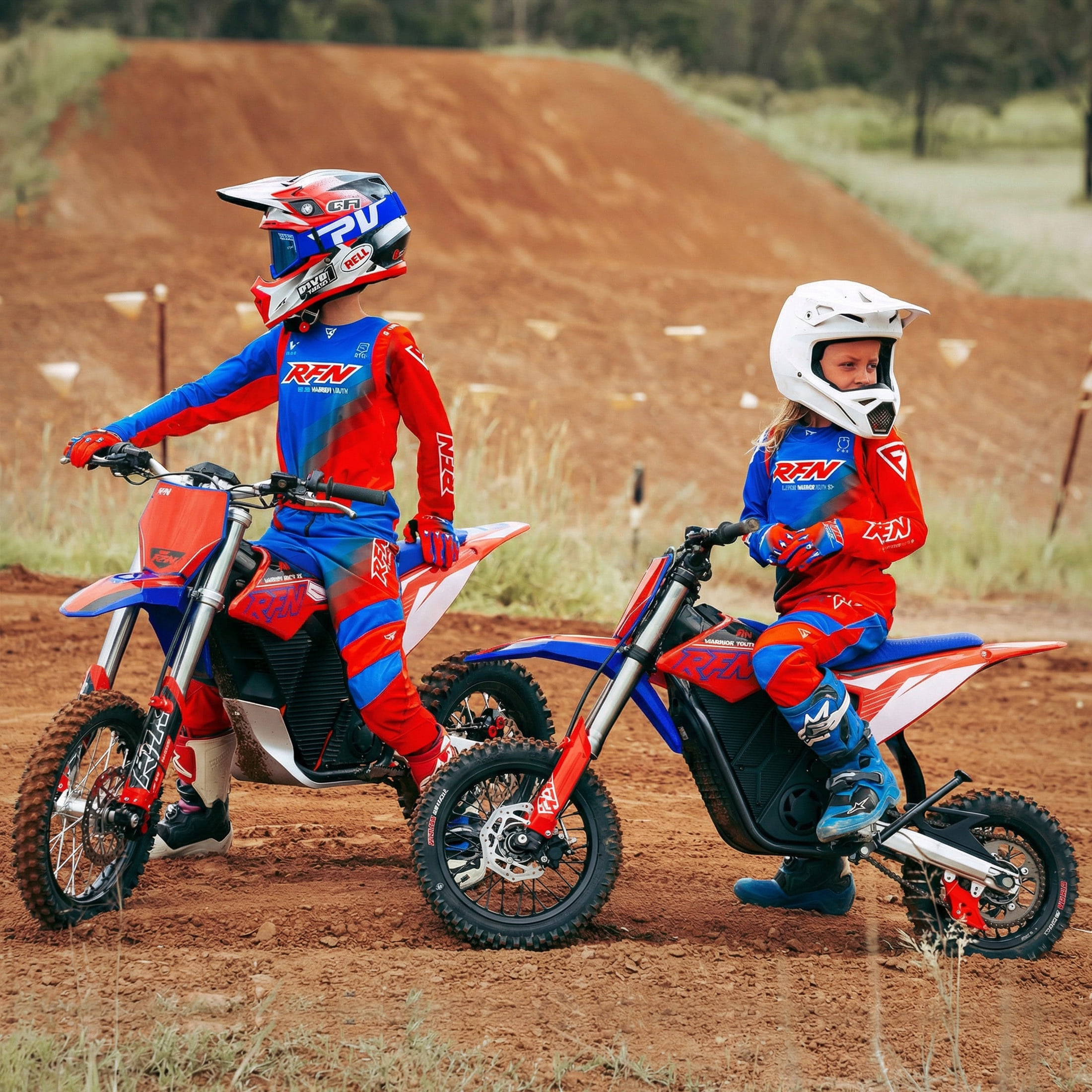 RFN Electric Dirt Bike Peak 2000W Off-Road Motorcycle (Blue, 48V 15Ah) 9t8h1