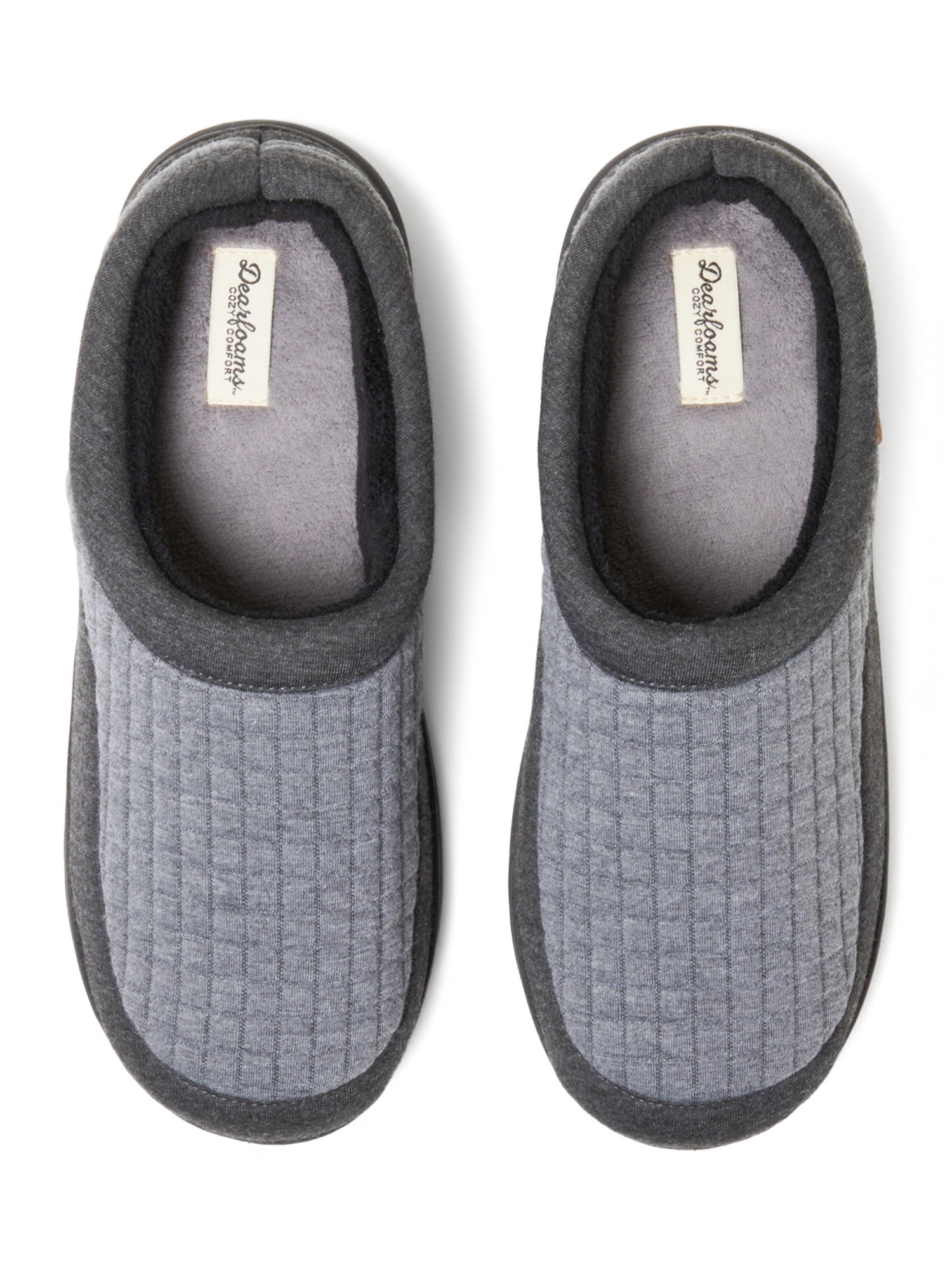 Dearfoams Cozy Comfort Men's Lounge Clog Slipper (Grey, 10 US) yc6na