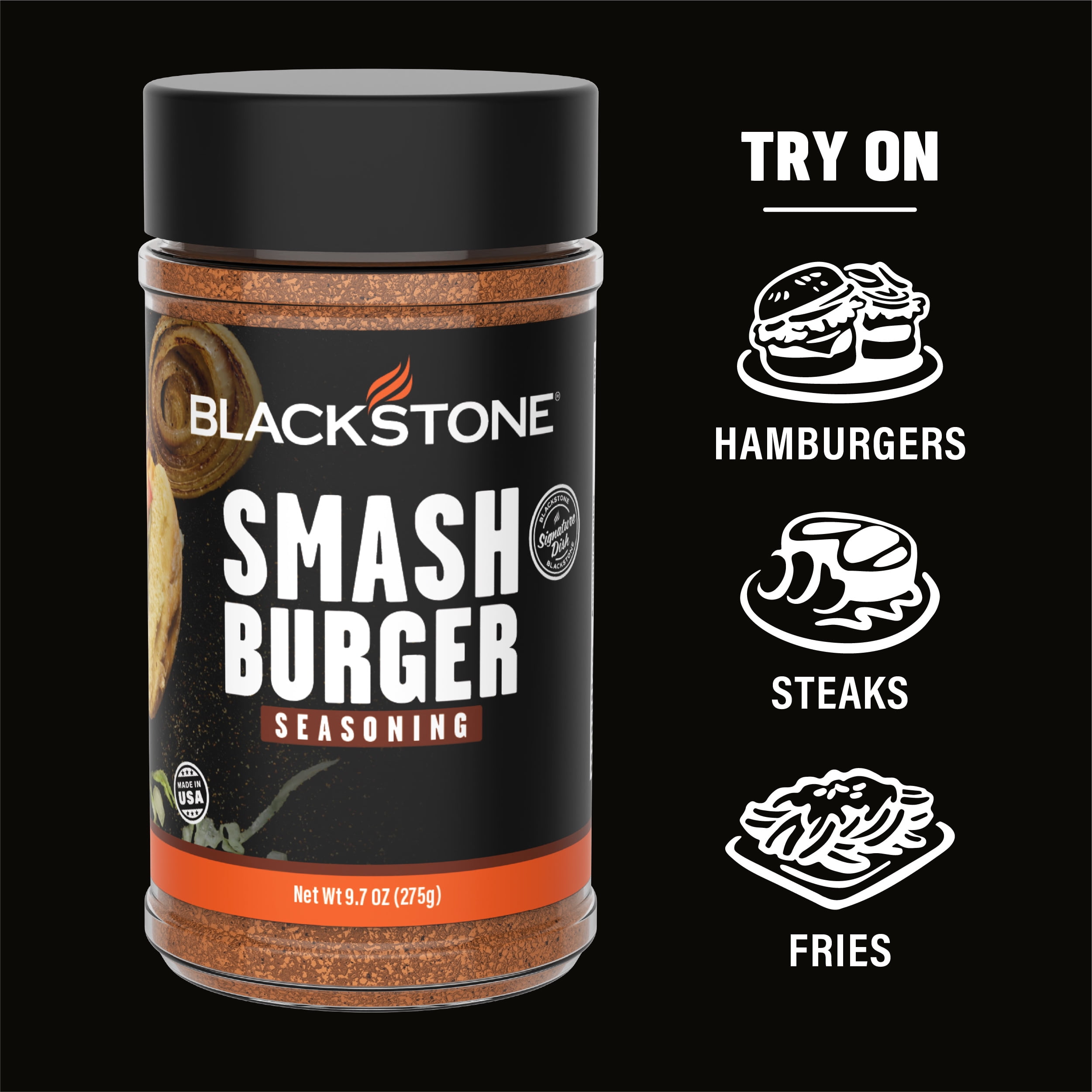 Blackstone Smash Burger Seasoning, Savory Spice Blend for Grilling (9.7 oz) m4r6t