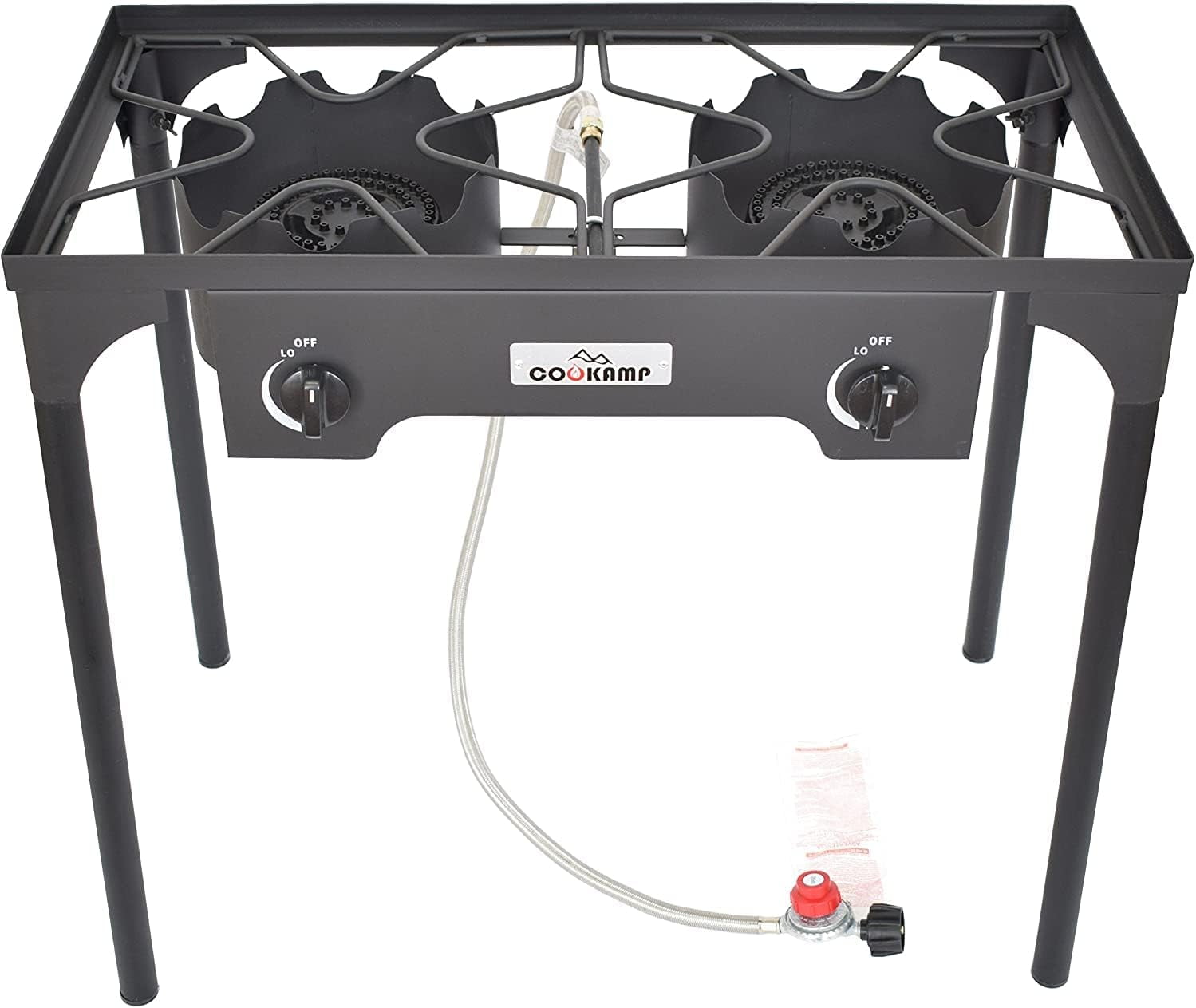 National Standard 2-Burner Outdoor Griddle with Stand (Black, 32 in) ujl3e