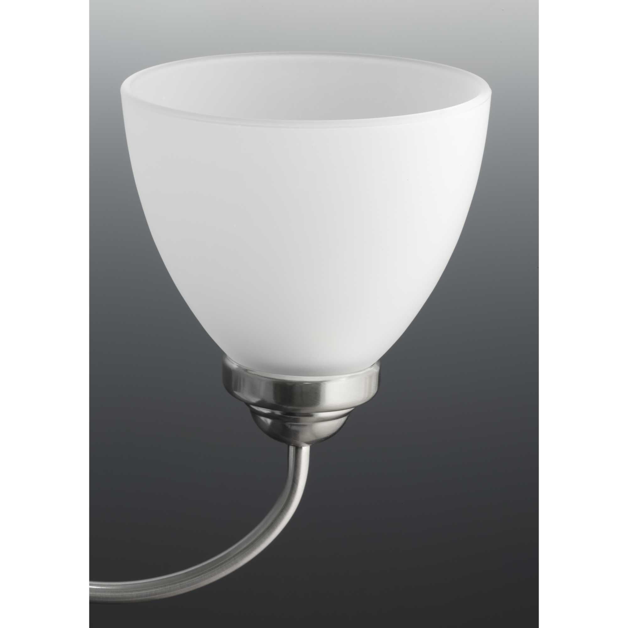 Progress Lighting Heart 9-Light Chandelier Farmhouse Style (Brushed Nickel, 29.81 in W x 27.75 in H) zmnd1