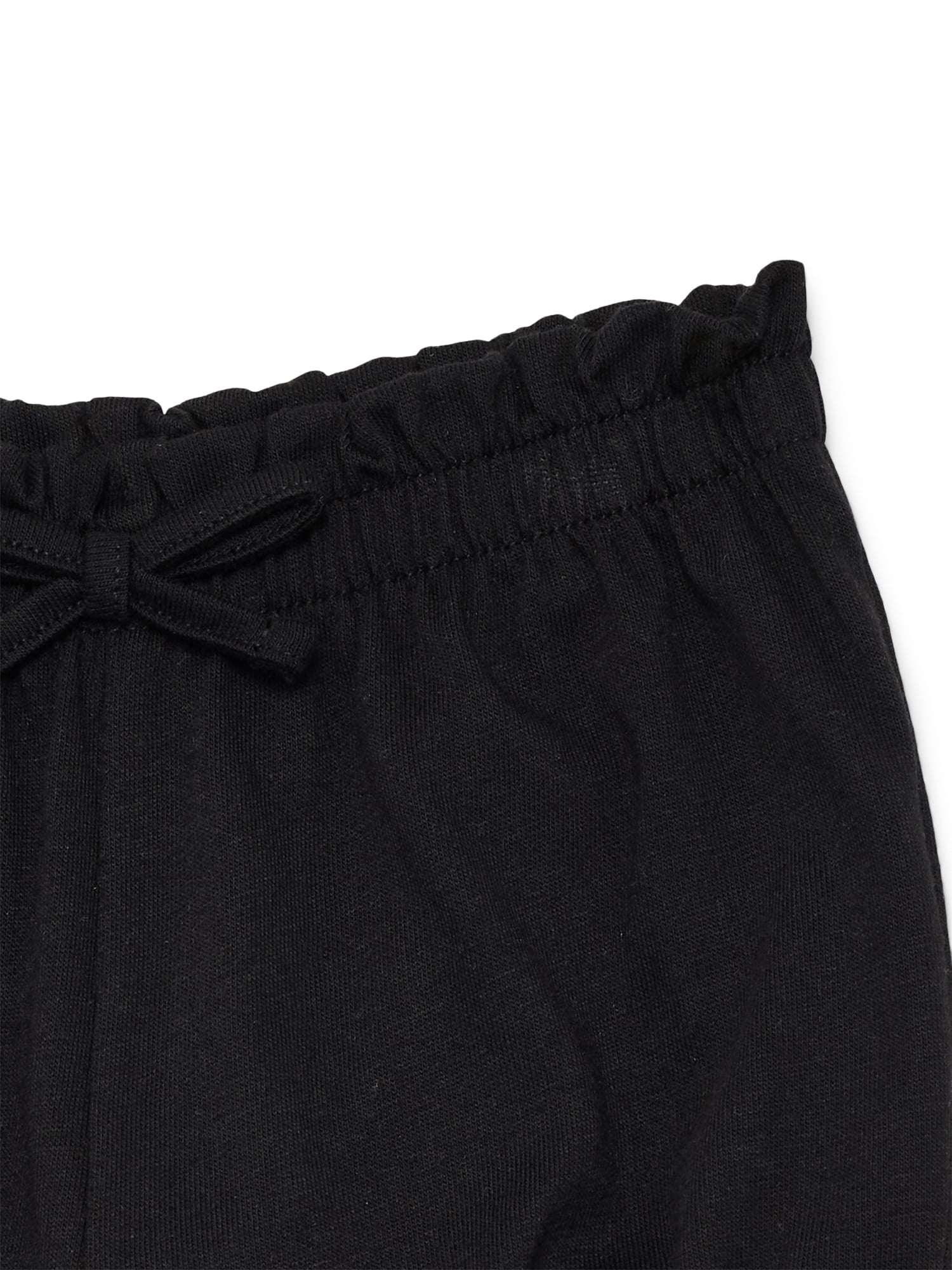 Wonder Nation Baby Girl Bubble Shorts (Black, 0-24 Months) bheid