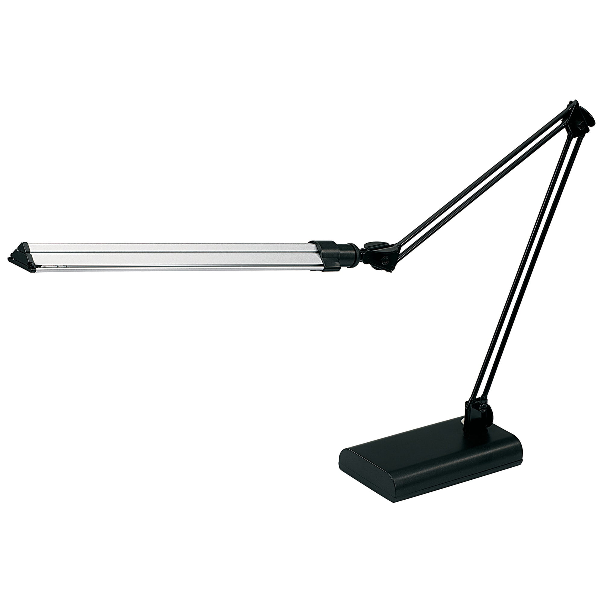 Realspace Architect Desk Lamp, Adjustable LED Task Lighting (Black/Silver, 21.5 in) fgrbj