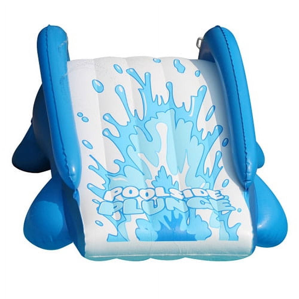 RAVE Sports Poolside Plunge Inflatable Water Slide for Swimming Pools (Blue, 67 in x 48 in x 33 in) g95lb