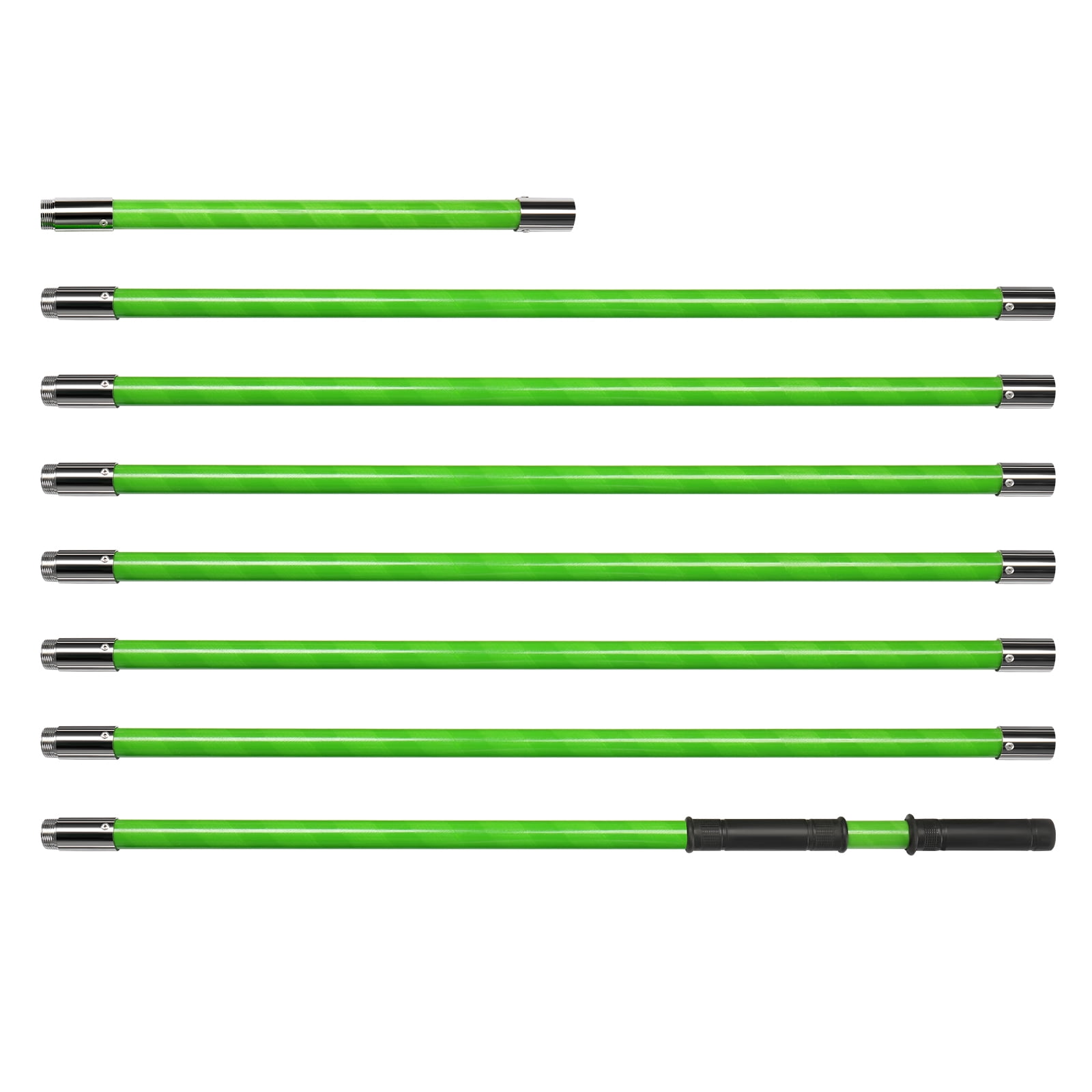 Ktaxon 26FT Manual Pole Saw, Lightweight Tree Trimmer with Long Reach Fiberglass Handle (Green, 26 ft) bznt0