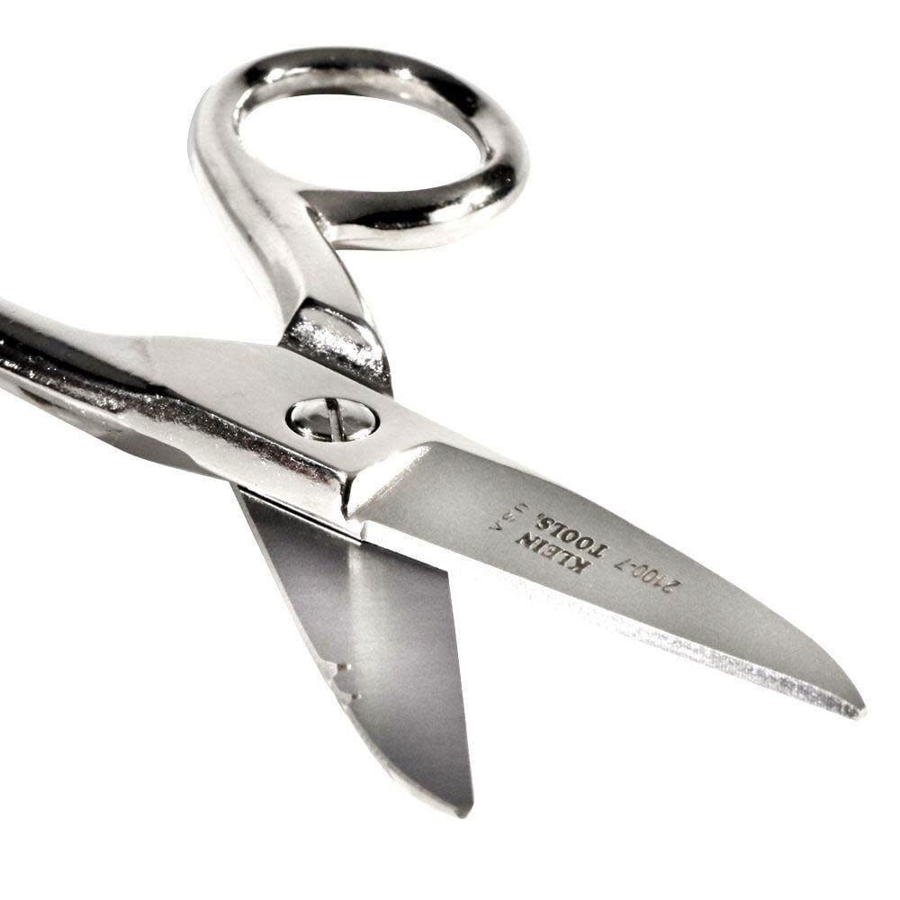 Klein Tools Electrician Scissors with Wire Stripping Notches (Silver, 7 in) bekrz
