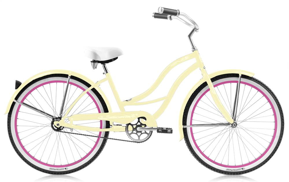 Micargi Tahiti Beach Cruiser Bicycle, Single Speed, Coaster Brake (Yellow, 26 in) hcmrb