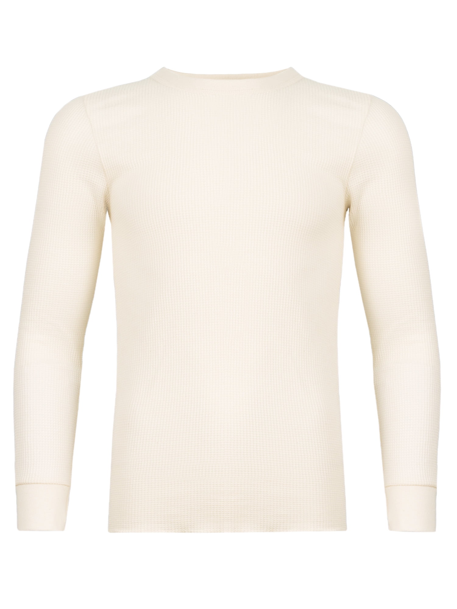 Fruit of the Loom Men's Thermal Waffle Crew Top (Black, 3-Pack) 0i5jn