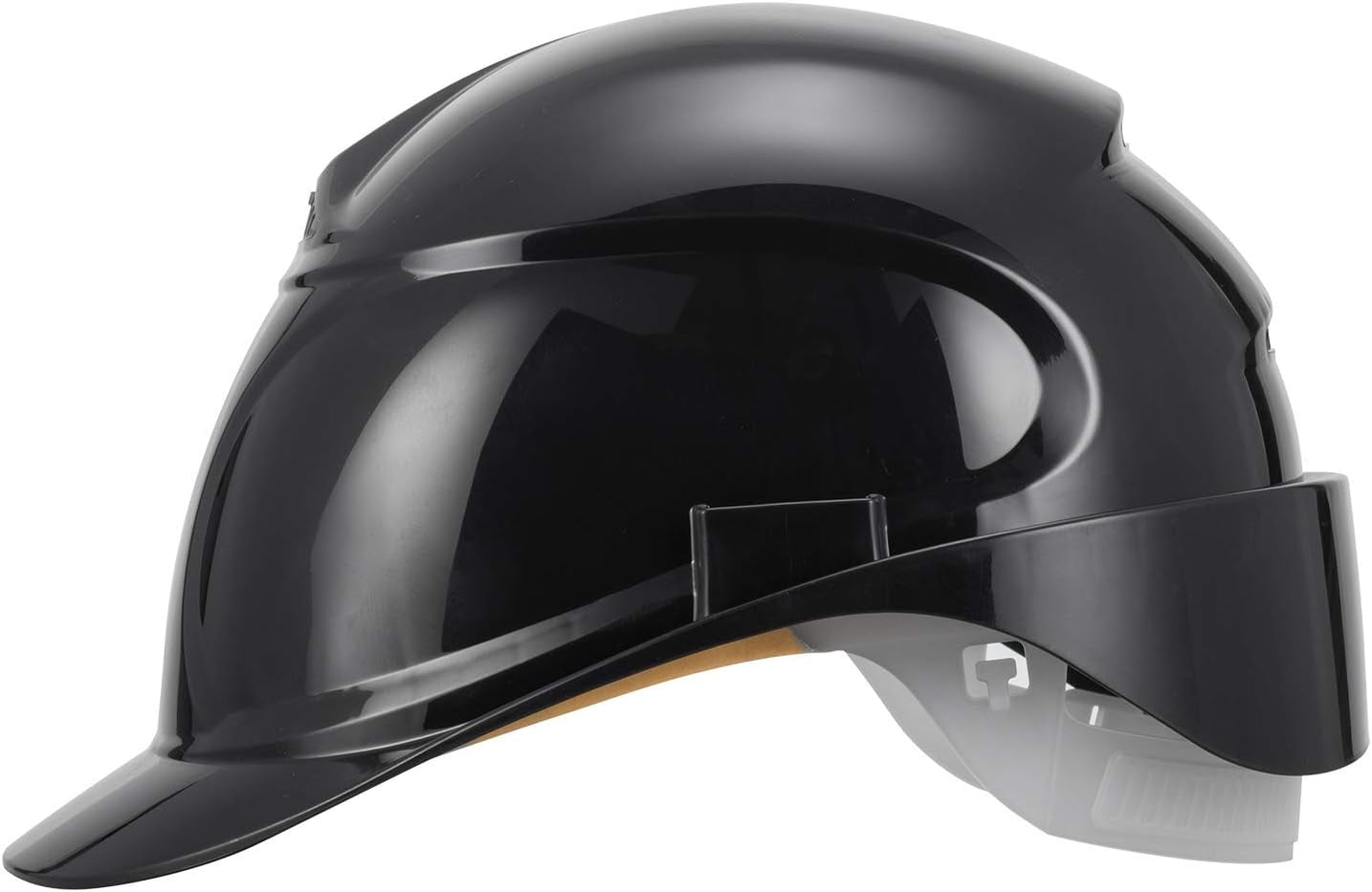 Uvex Airwing B Safety Hard Hat - Construction Worker Protective Helmet with Accessory Slots (Black, One Size) 07i5p
