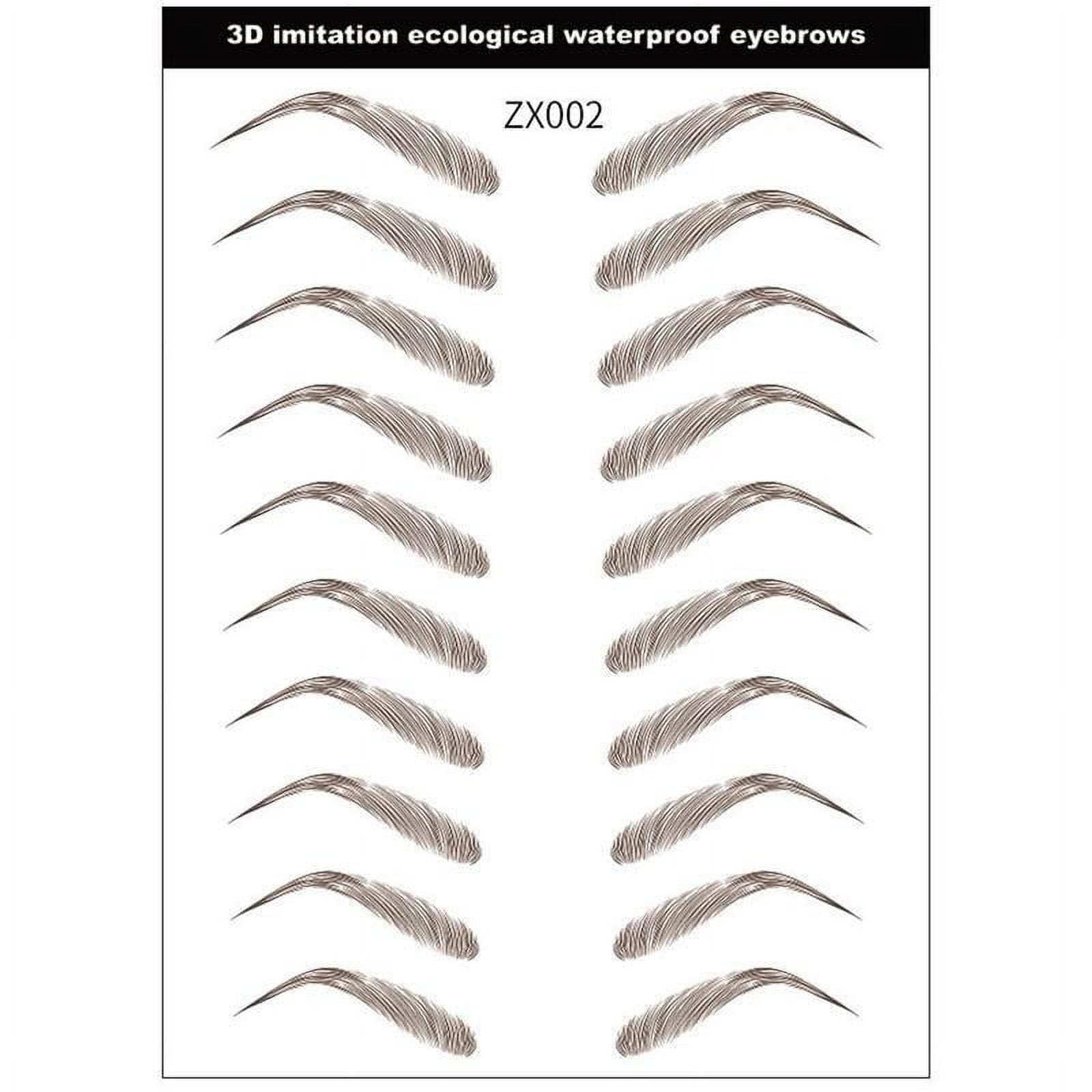 FlexAura Eyebrow Stencils and Shaping Stickers (10 Pairs) pi5cz