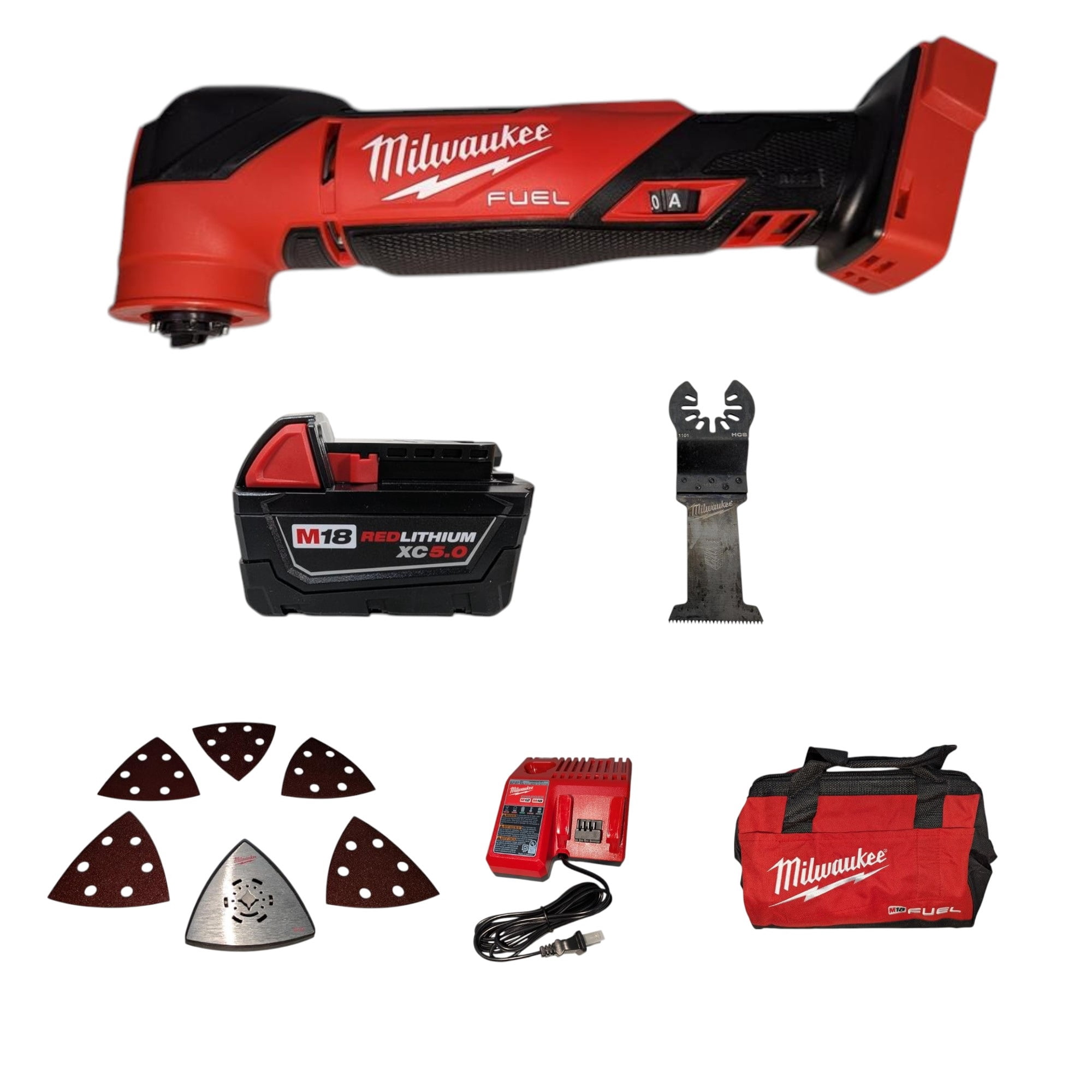 Milwaukee M18 FUEL Oscillating Multi-Tool Kit with XC5.0 Battery and Charger (Black, 1 Kit) v8ciy