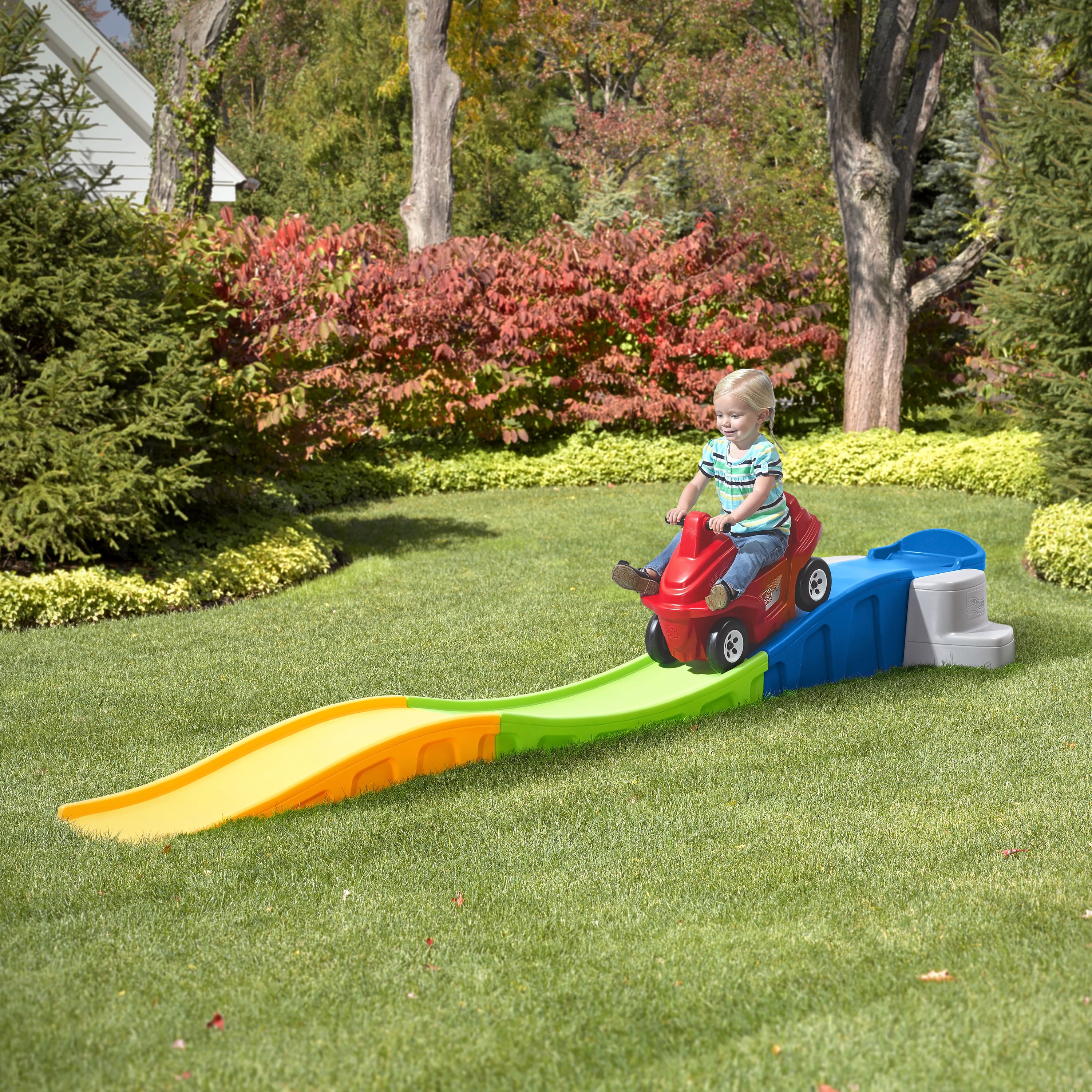 Step2 Anniversary Edition Up & Down Roller Coaster Ride-On Toy (10 ft Track, 50 lb Capacity) 3q1ku - Image 3