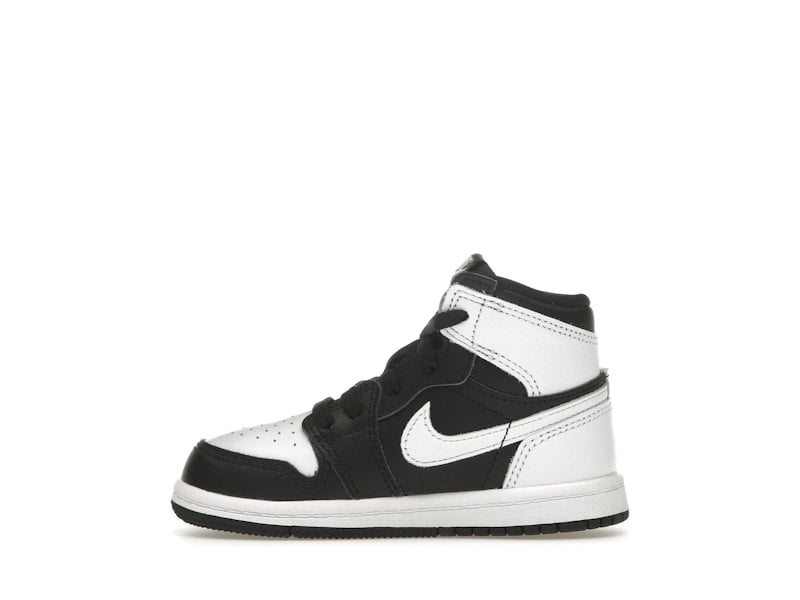 Jordan 1 Retro High OG Toddler Sneakers (Black/White, 5C) 5k97d