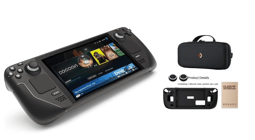 Valve Steam Deck Handheld Gaming Console (2TB SSD, 16GB RAM, OLED Display, Accessory Bundle) 2x8n3