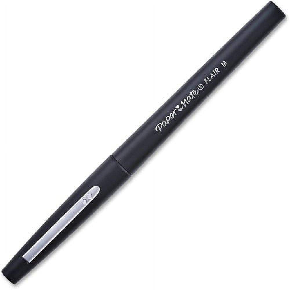 Paper Mate Flair Felt Tip Pens, Medium Point, Smudge-Resistant Ink (Black, 36 Pack) xkra6