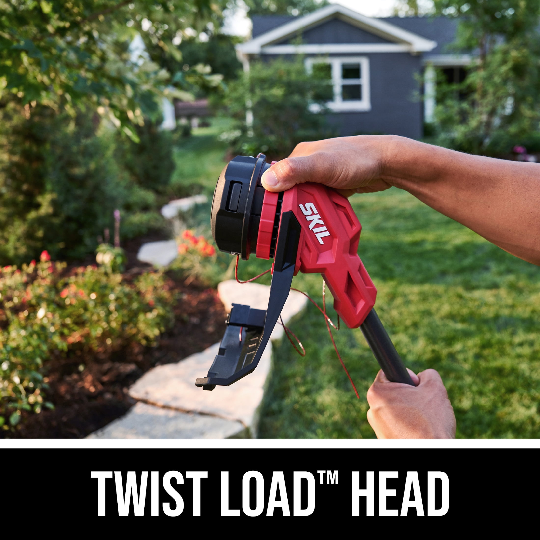 SKIL 20V Brushless Cordless String Trimmer and Leaf Blower Combo Kit (Black/Red, 13 in) hdztw
