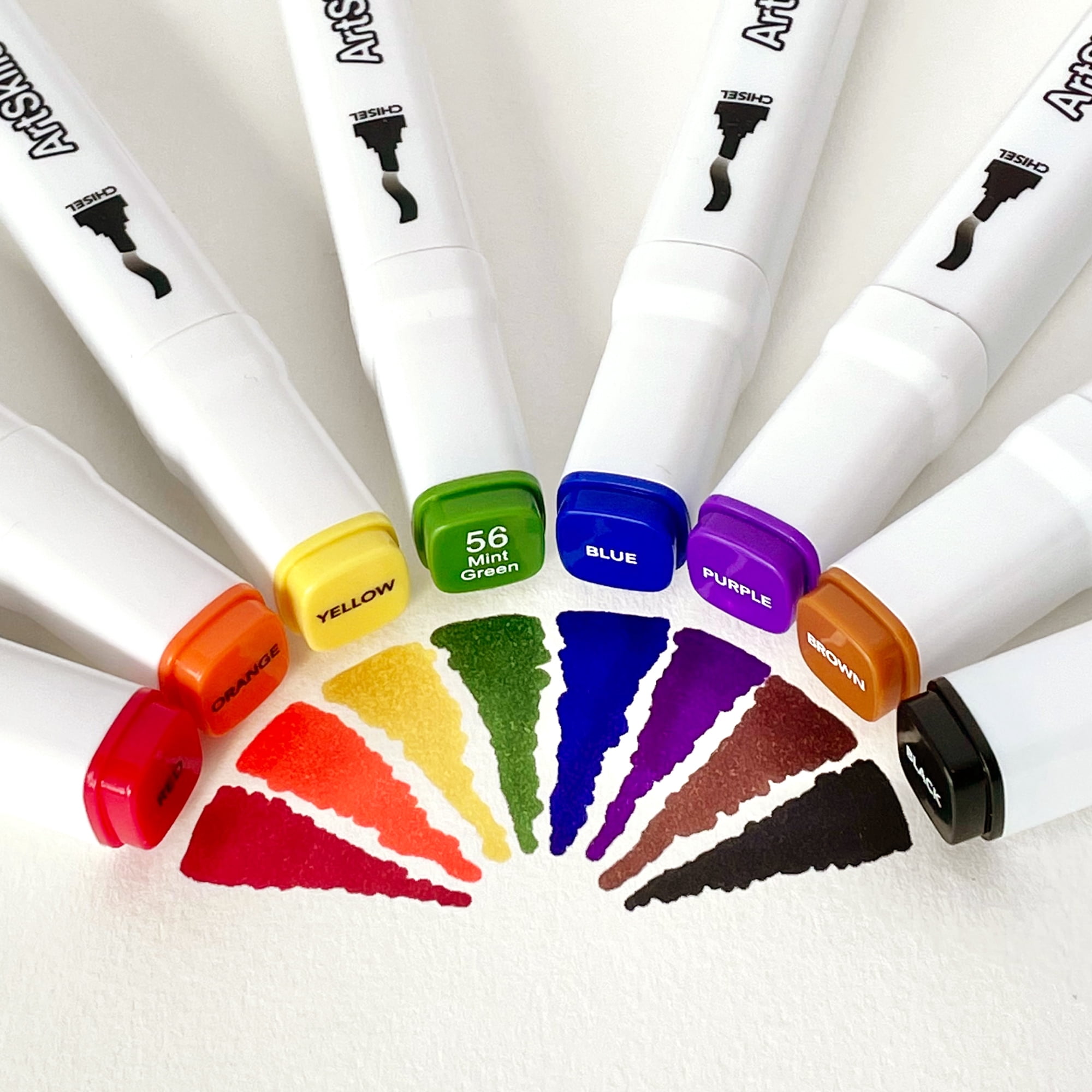 ArtSkills Dual Tip Alcohol Marker Set with 9 in x 12 in Paper Pad (10 Pieces) 4mtxv