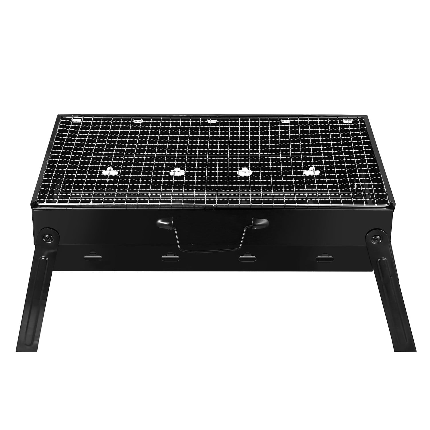 TeqHome Portable Charcoal Grill and Smoker (Black, 18 in) vwfe1