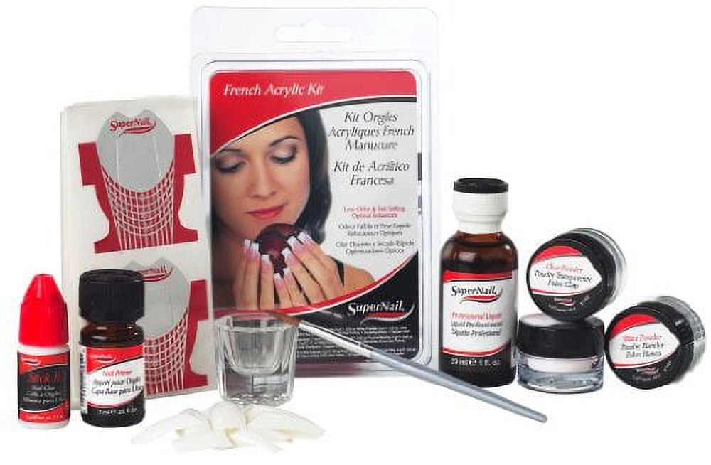 SuperNail French Acrylic Nail Kit Professional Salon Quality (White, 4 Sets) allia